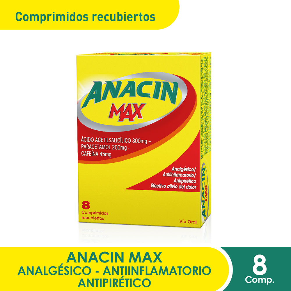 ANACIN MAX 200 + 45mg Comp. x 8
