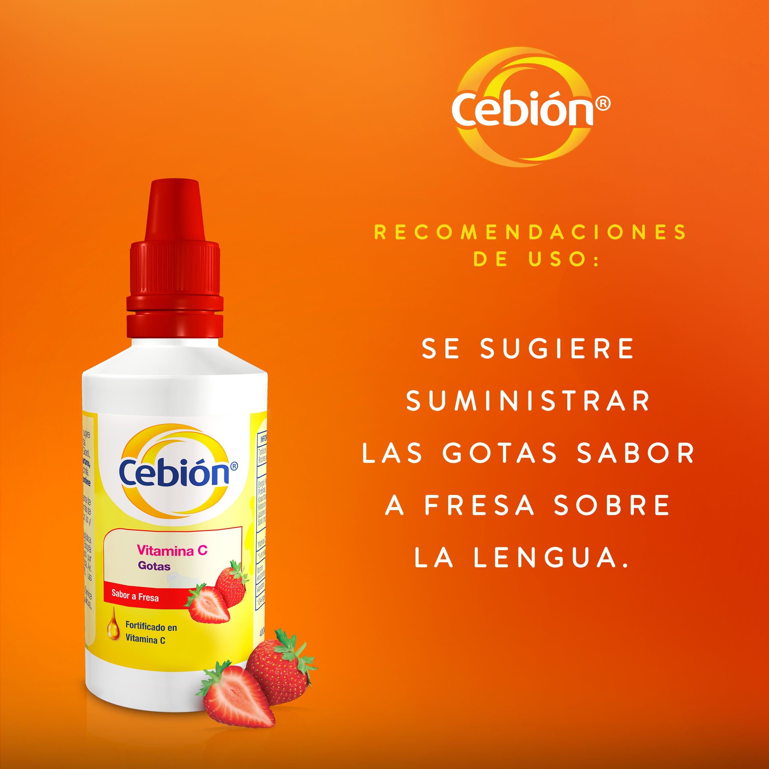 CEBION GOTAS Fco. Got. x 30ml Sabor Fresa