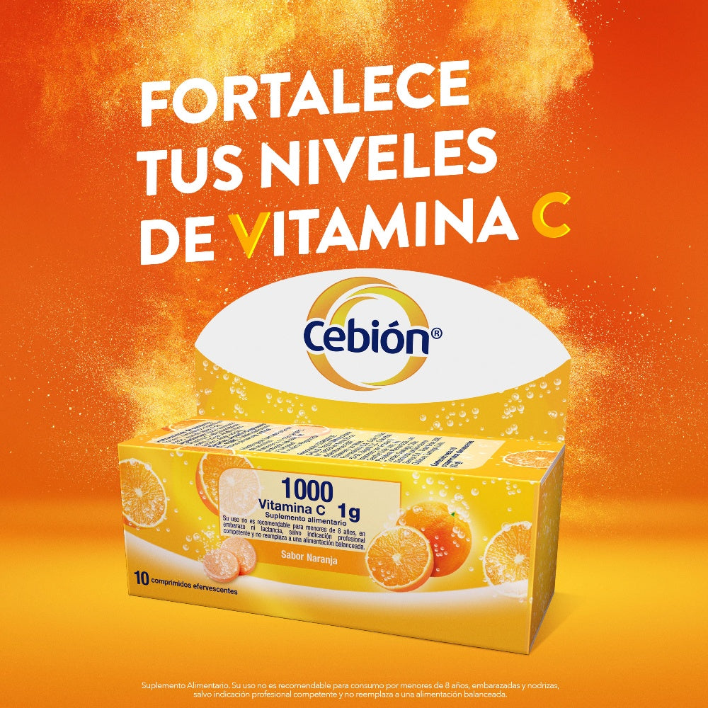 CEBION 1000 VITAMINA C 1G Efer. 1g Comp. x 10