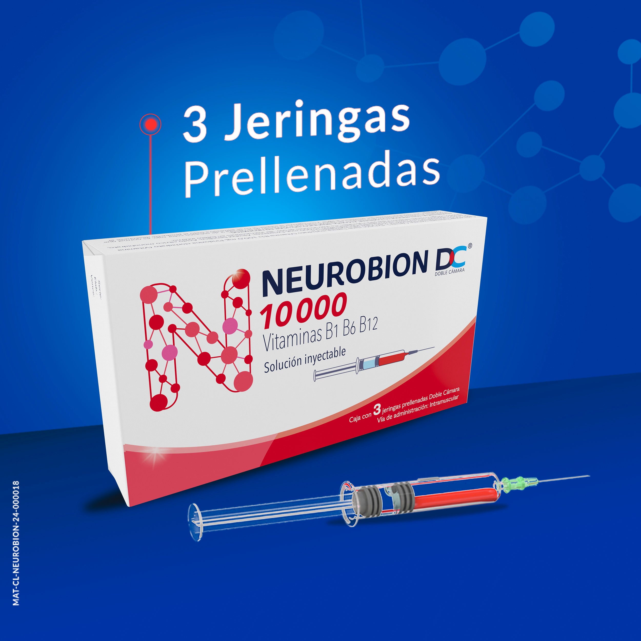 NEUROBIONTA DC 10.000 Jeringas Prellenada x 3
