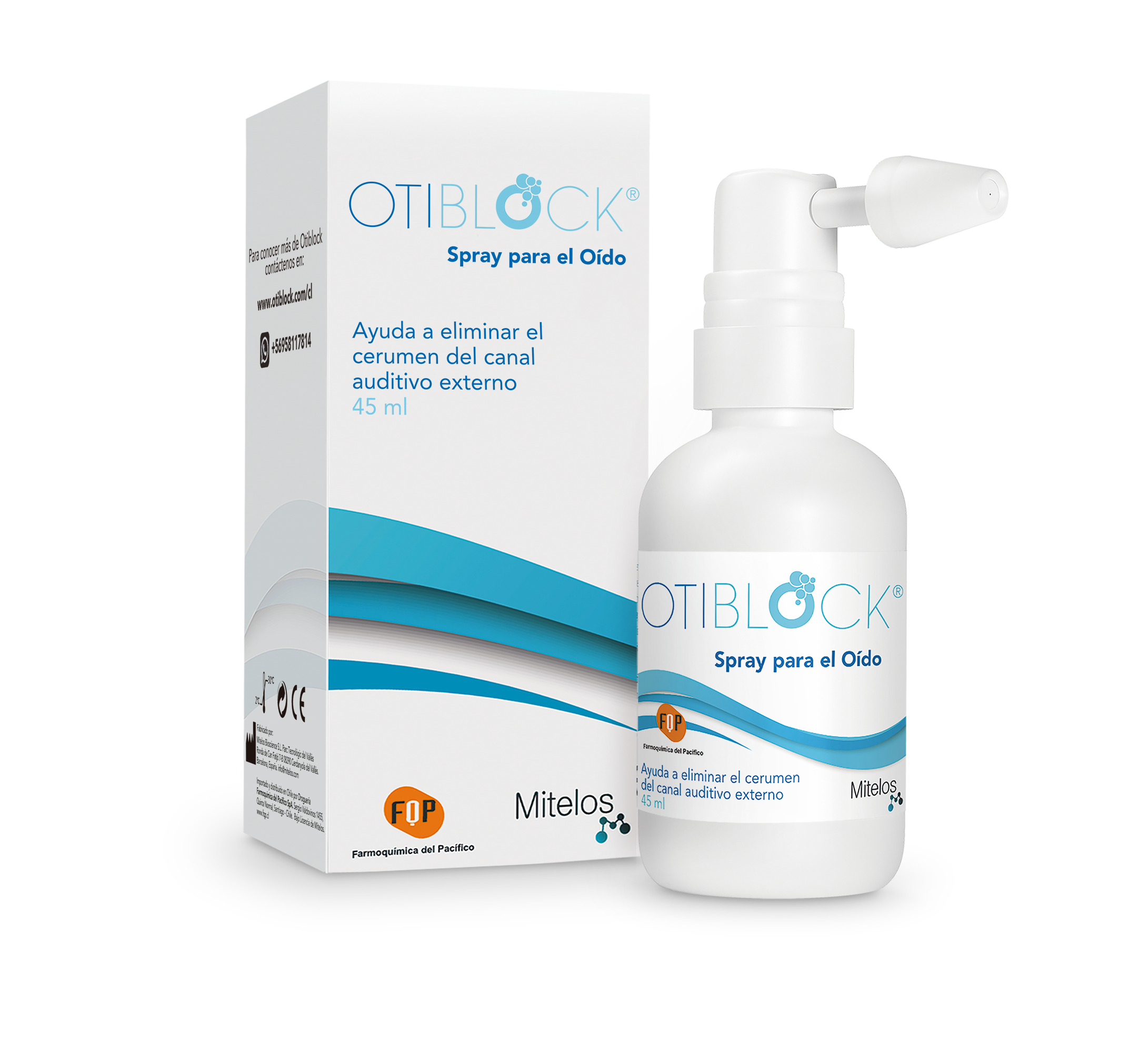 OTIBLOCK Env. Botella x 45ml c/Válvula Disp.