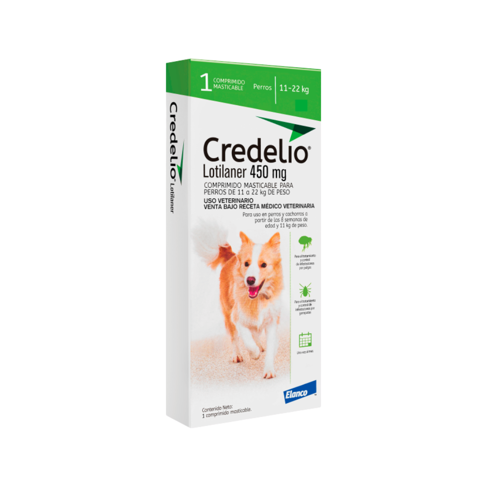 CREDELIO 450mg PERRO 11-22 Kg Comp. Mast. x 1