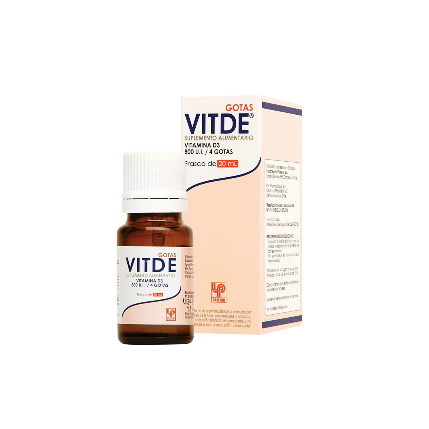 Vitde 800 UI/4 Gotas x 20 ml