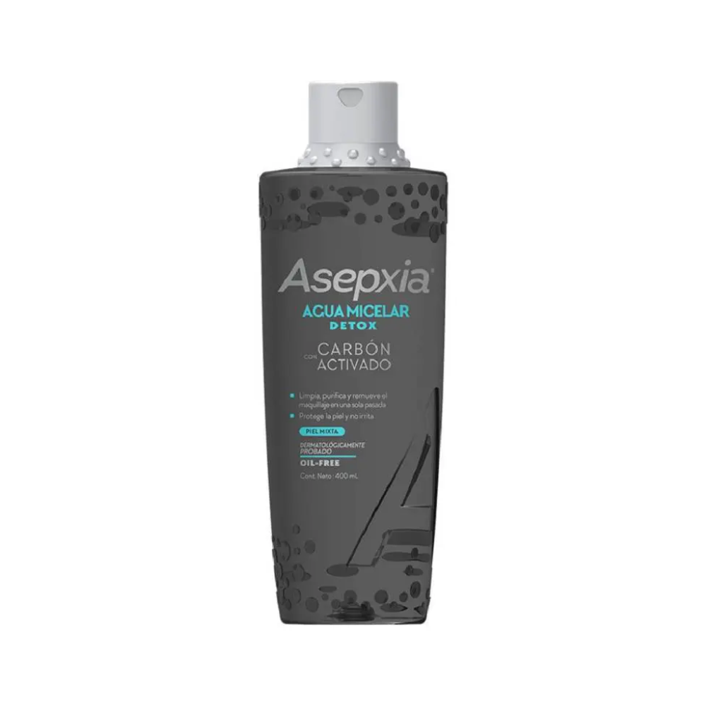 AGUA MICELAR DETOX CARBON ACTIVADO 400ML