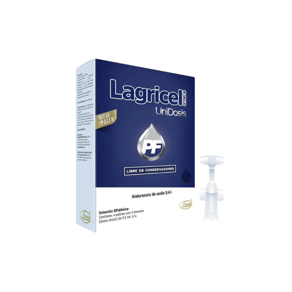 LAGRICEL 0.4% Sol. Oft. x 20 unidades