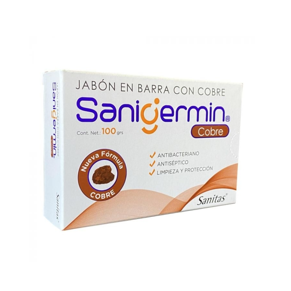 SANIGERMIN JABÓN COBRE 0.2% PAN 100 g