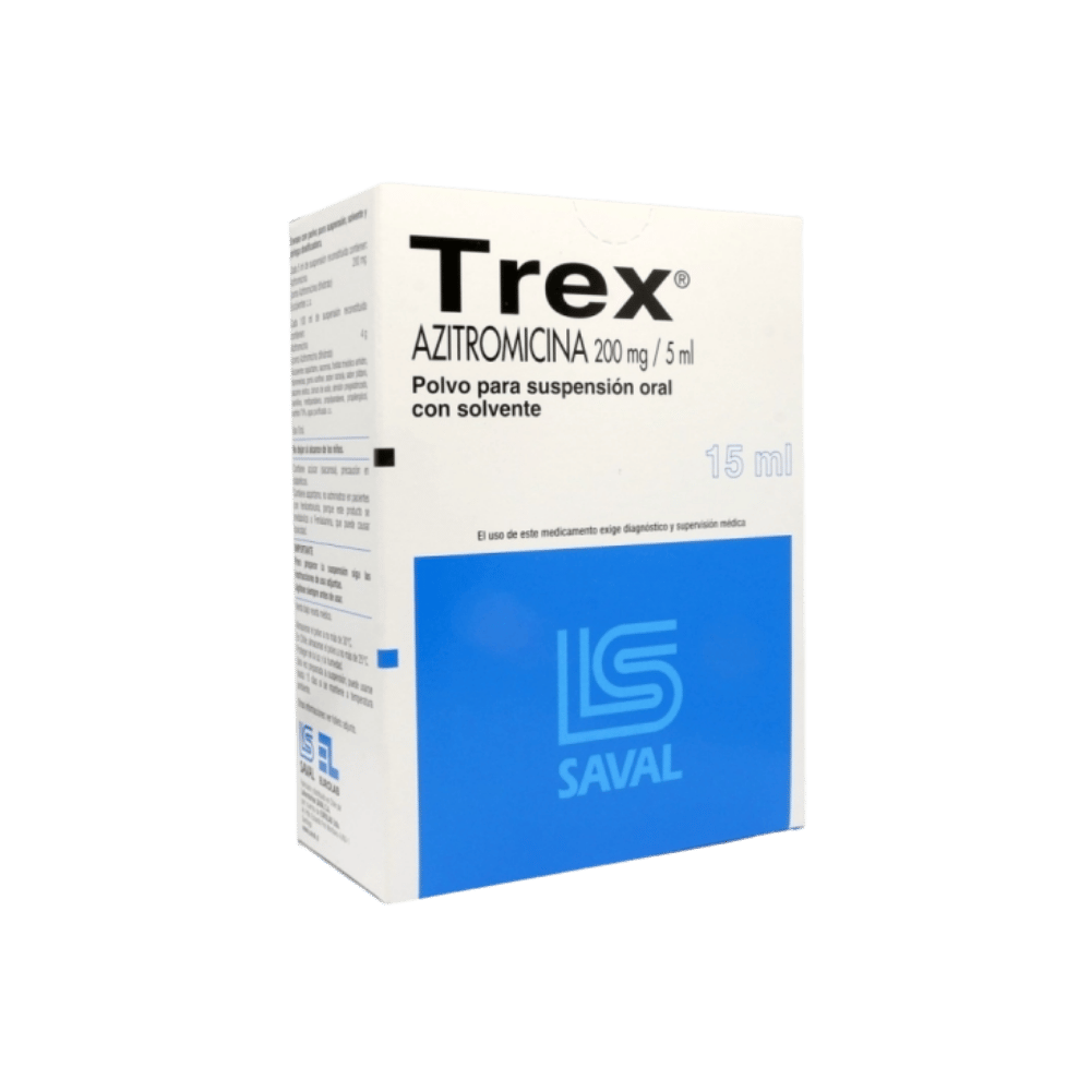 TREX 200mg /5ml Oral Susp. x 15ml c/Solv.