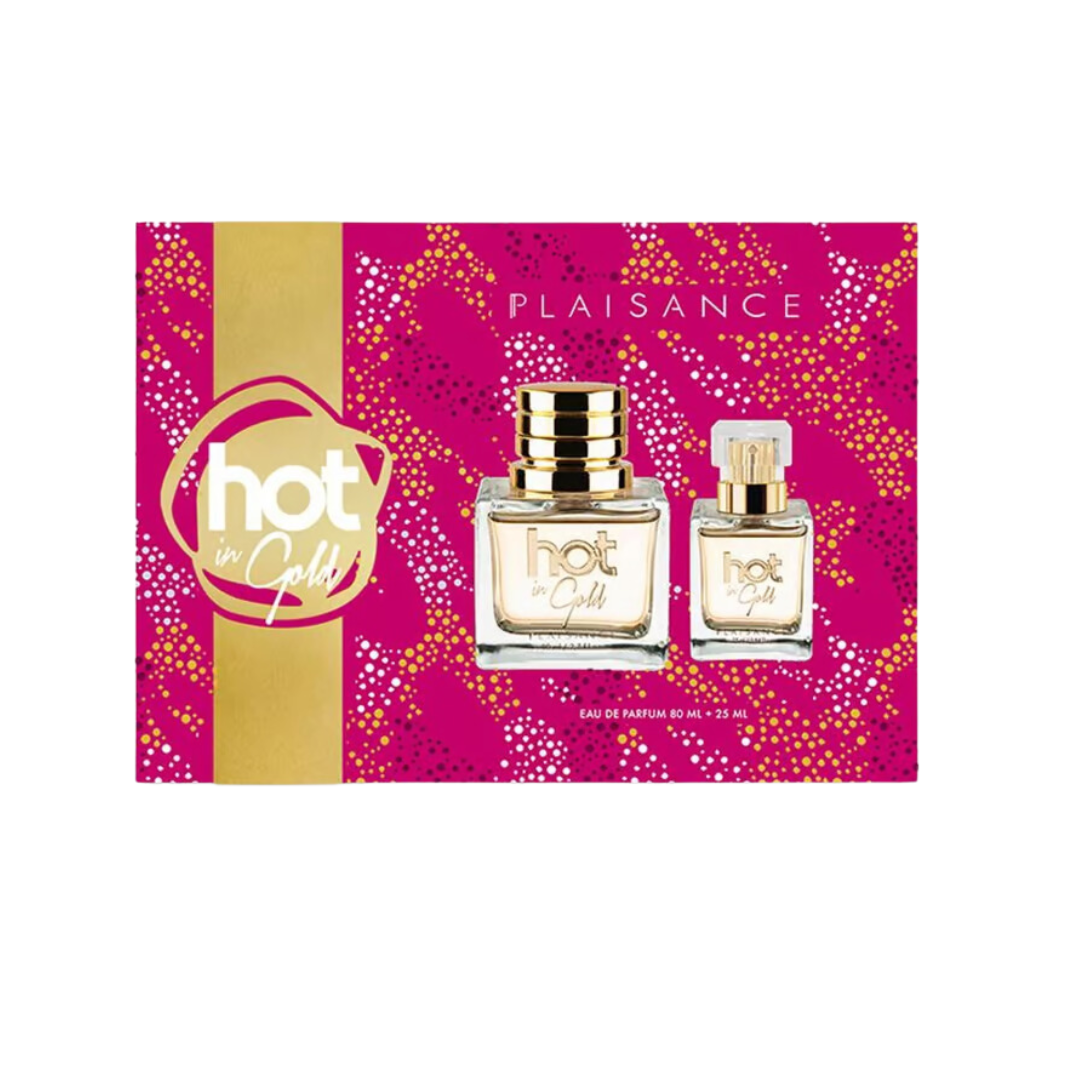 PLAISANCE HOT IN GOLD EAU DE PERFUM VAPORIZADOR 80ML+EAU DE PERFUM 25ML