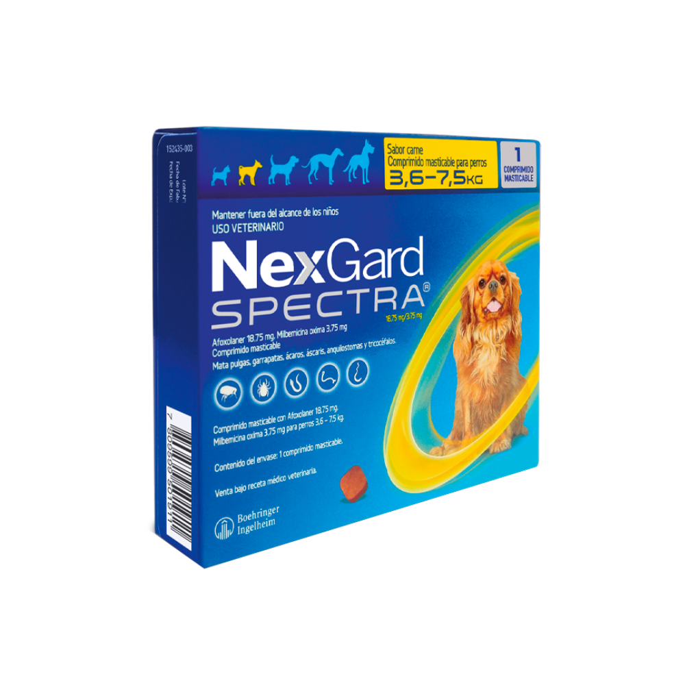 NEXGARD SPECTRA 3.6-7.5Kg Comp. Mast. x 1