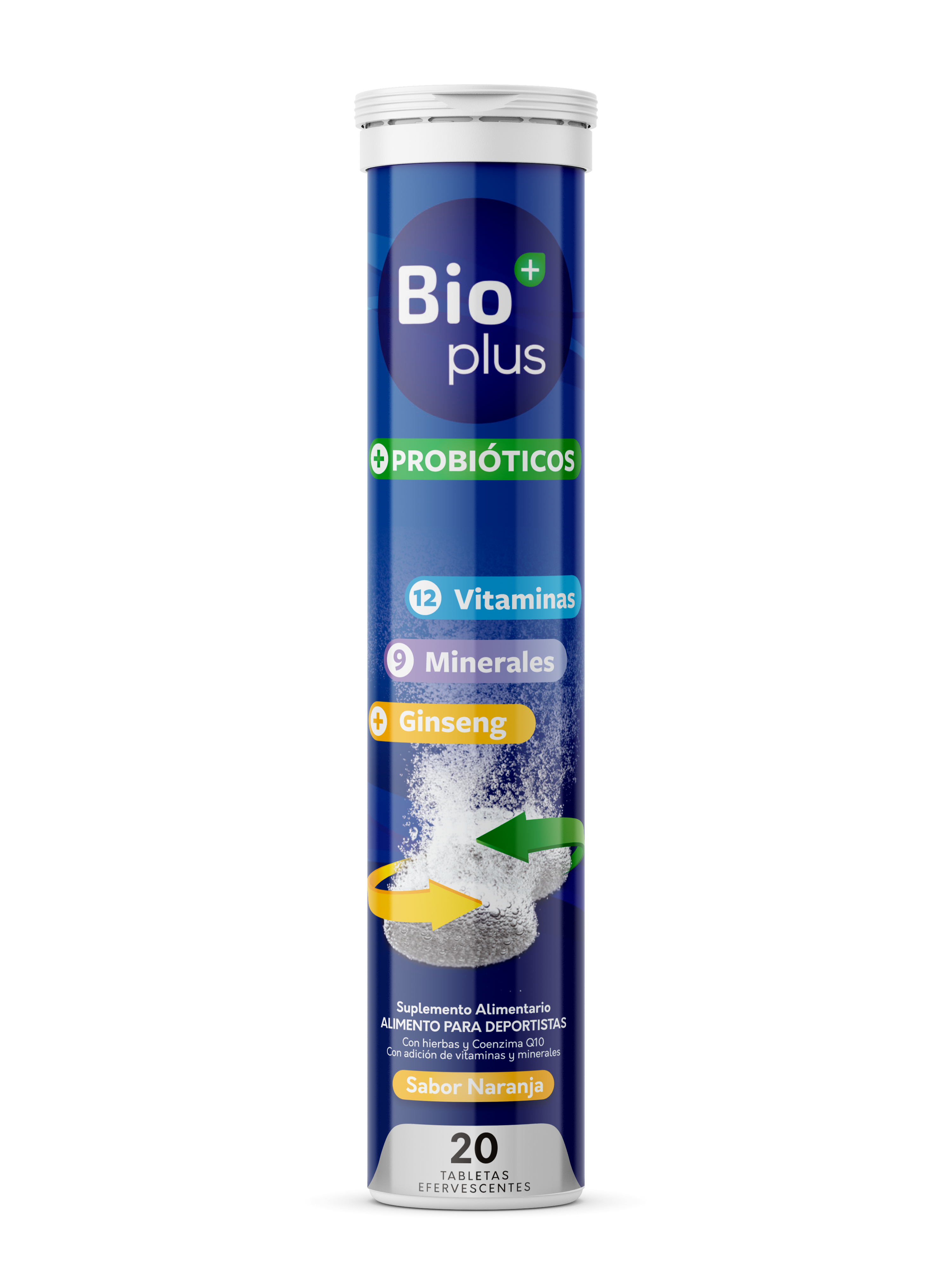 BIOPLUS PROBIOTICOS Tabletas Efervescentes x 20