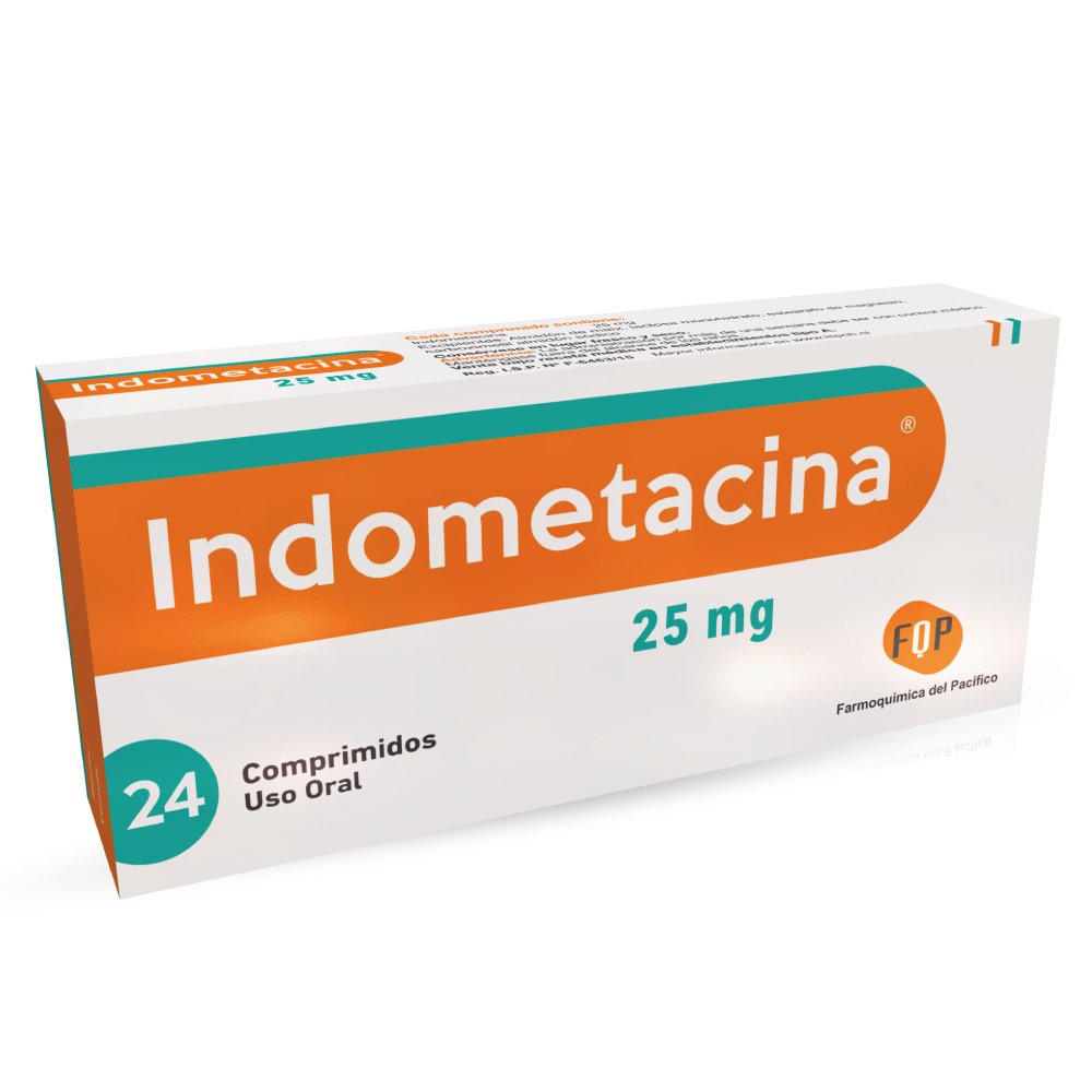 INDOMETACINA 25mg Grag. x 24