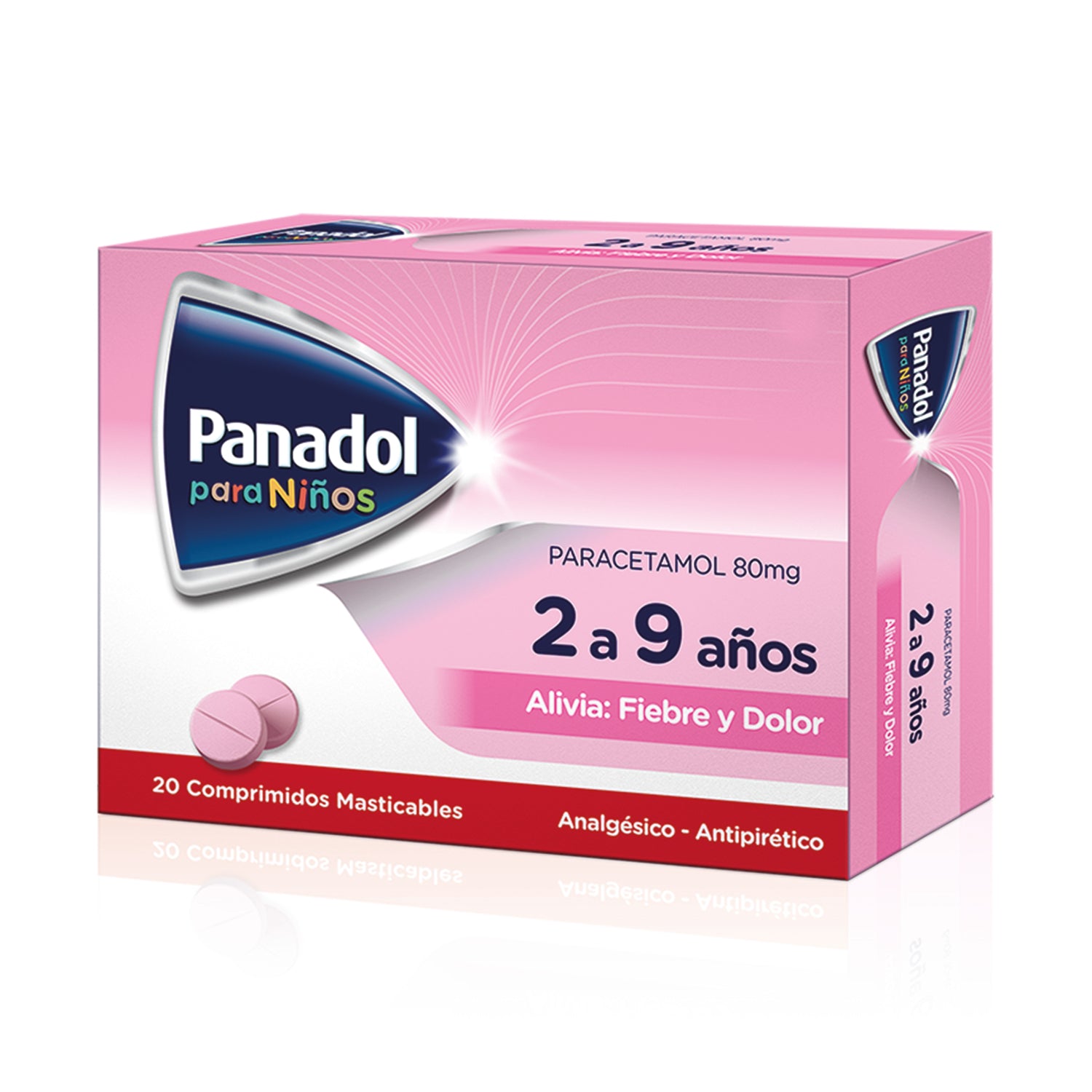 PANADOL PEDIATRICO 80mg Comp. Mast. x 20