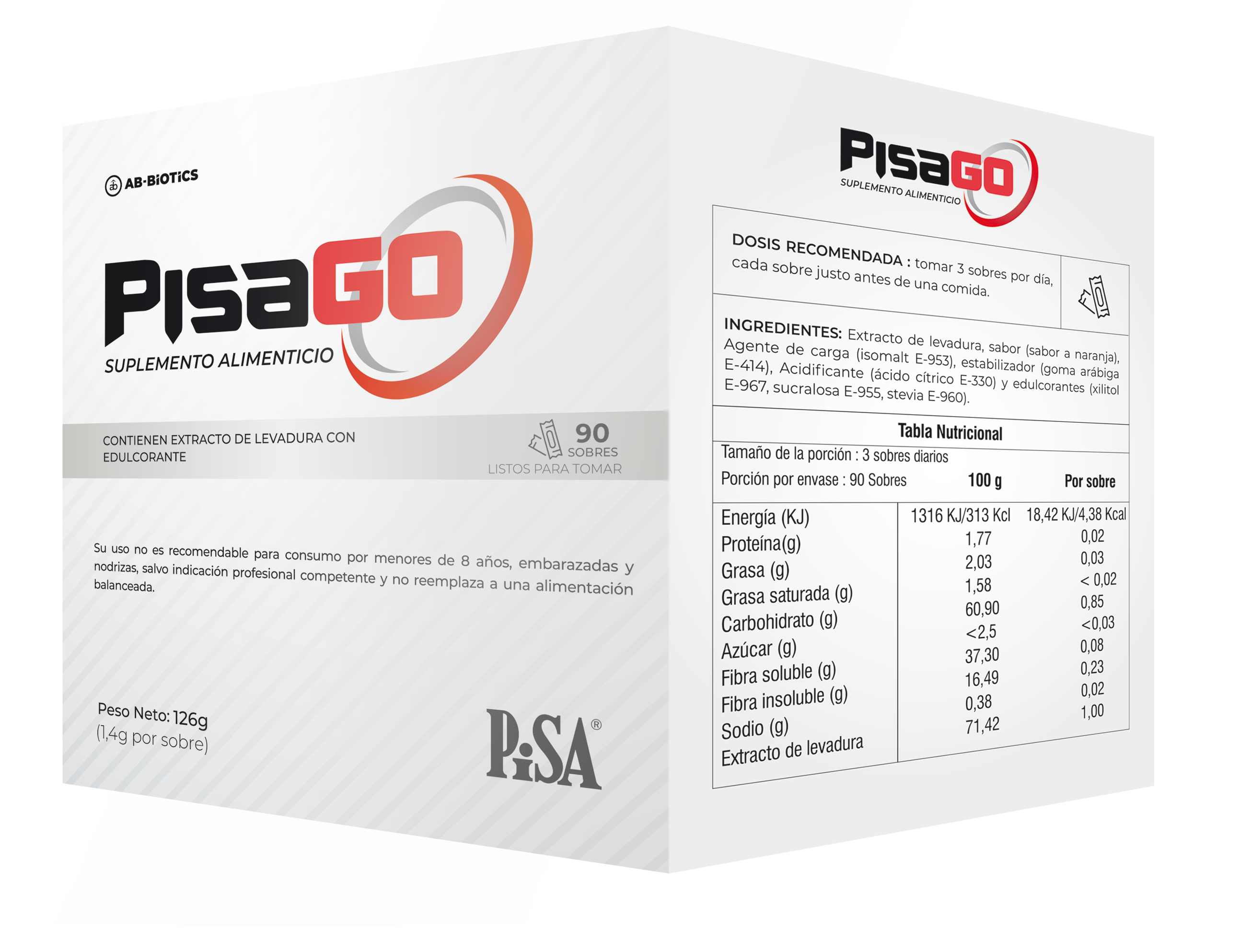 PISAGO SUPLEMENTO ALIMENTICIO Caps. x 90