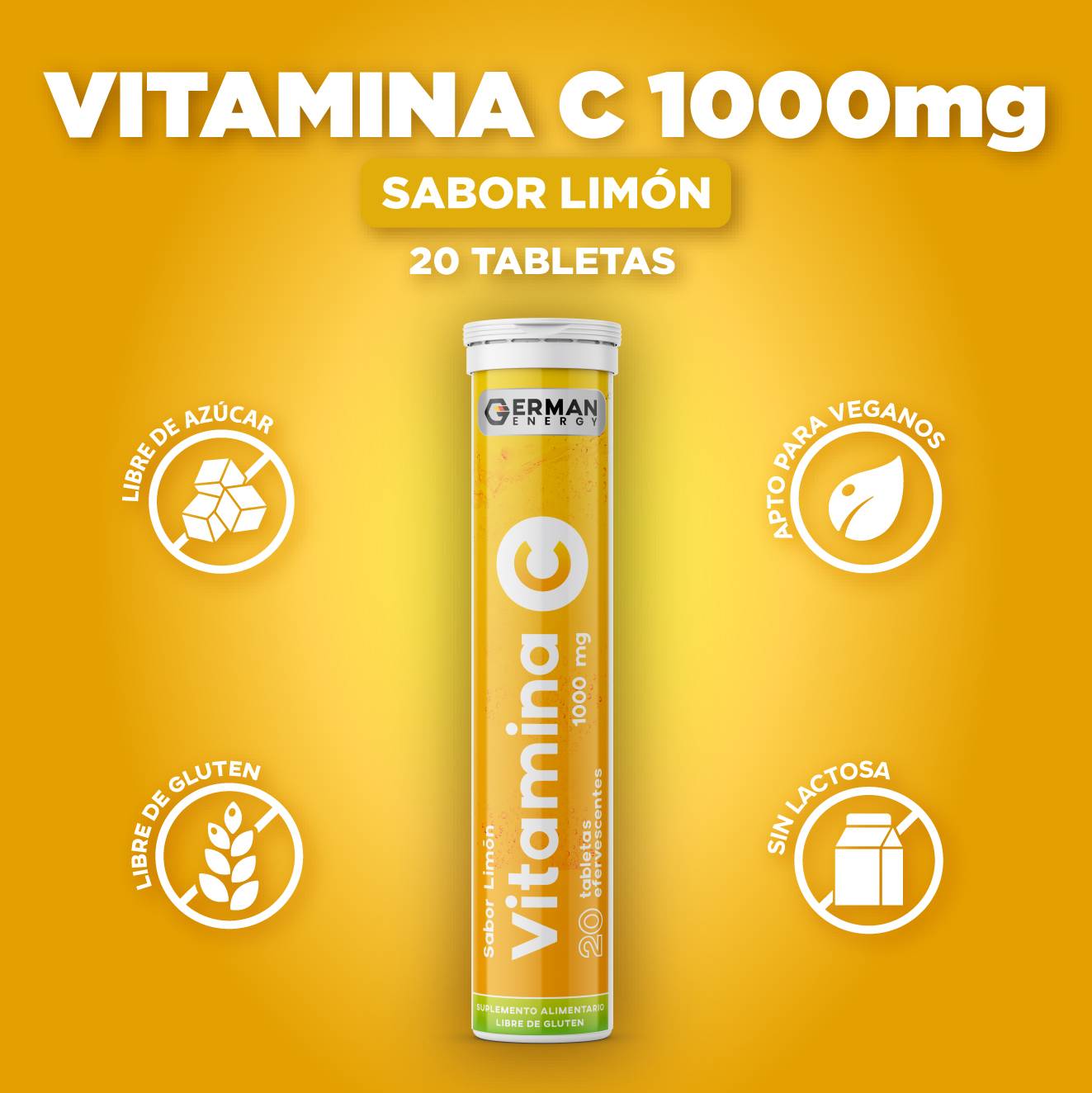 VITAMINA C LIMON TAB 1000MG X20
