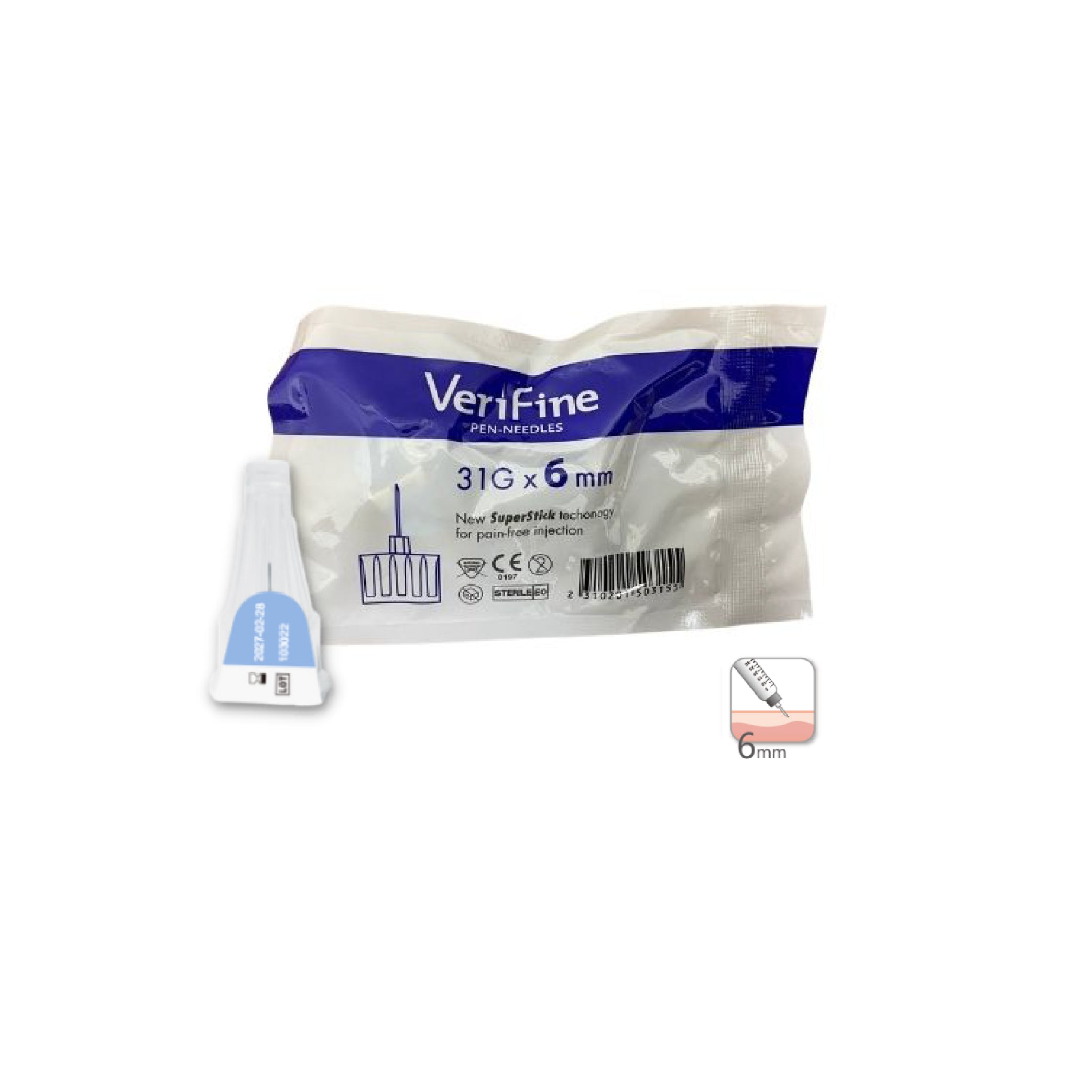 AGUJA 31G 6MM BOLSA X5