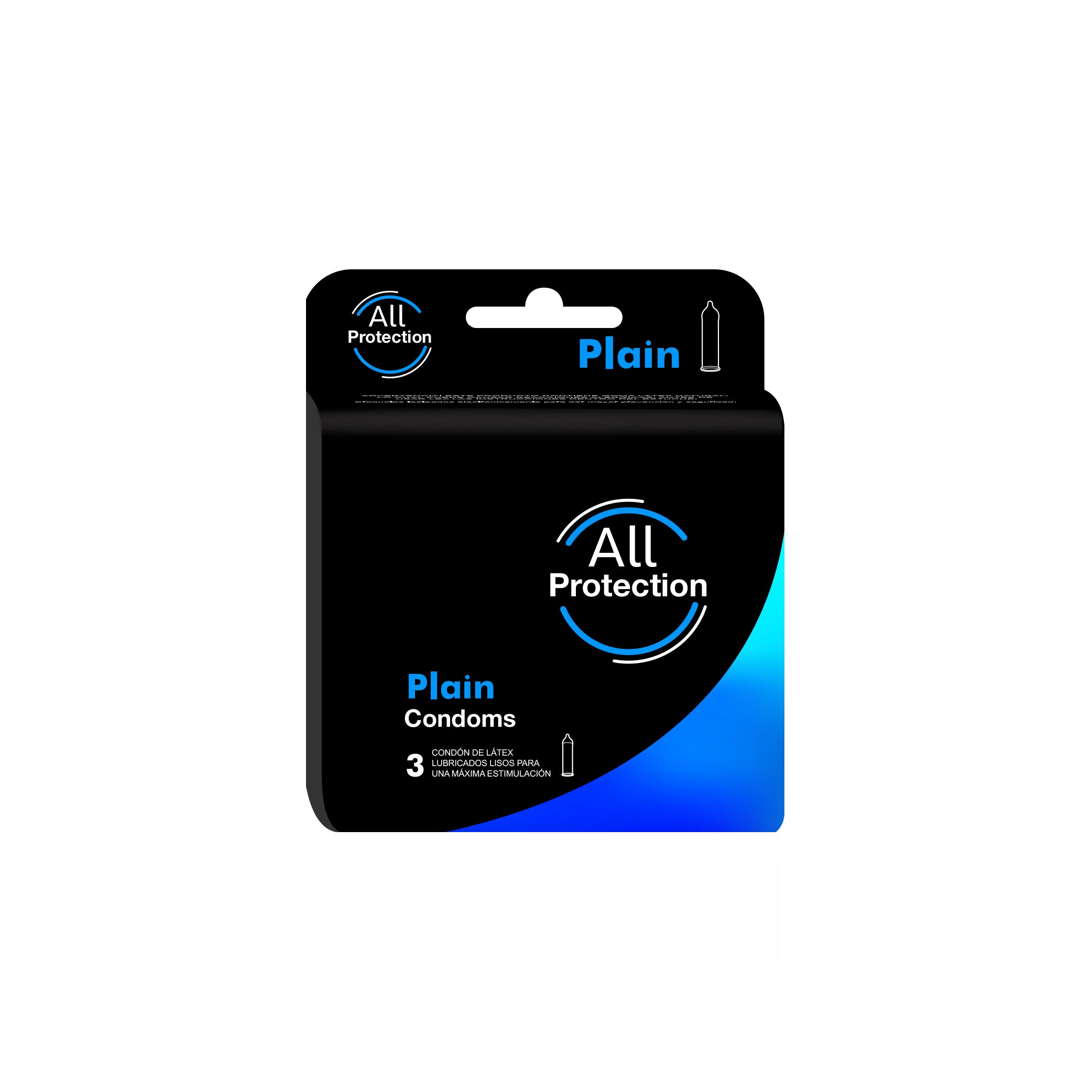 PRESERVATIVOS PLAIN ALL PROTECTION x 3