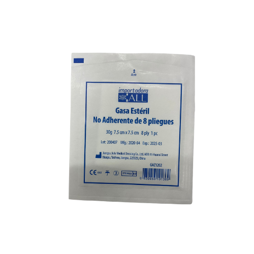 GASA ESTERIL NO ADHER 7.5X7.5 8PLY X UNIDAD