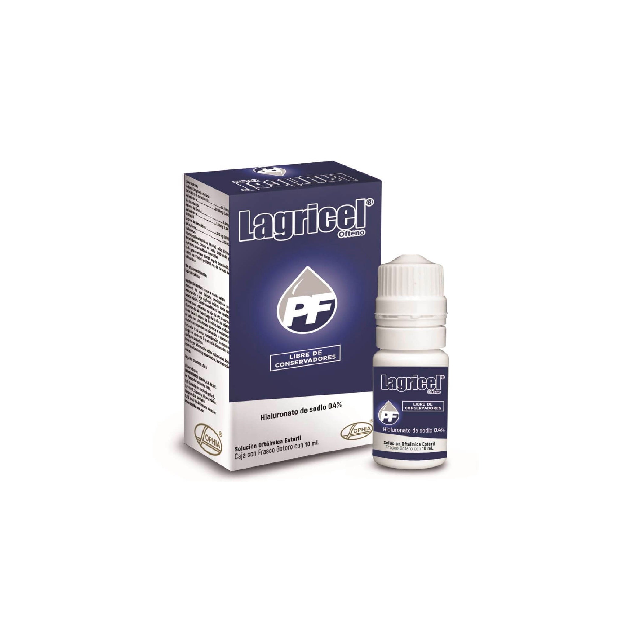 LAGRICEL SOL. OFT 0.4% ML X10
