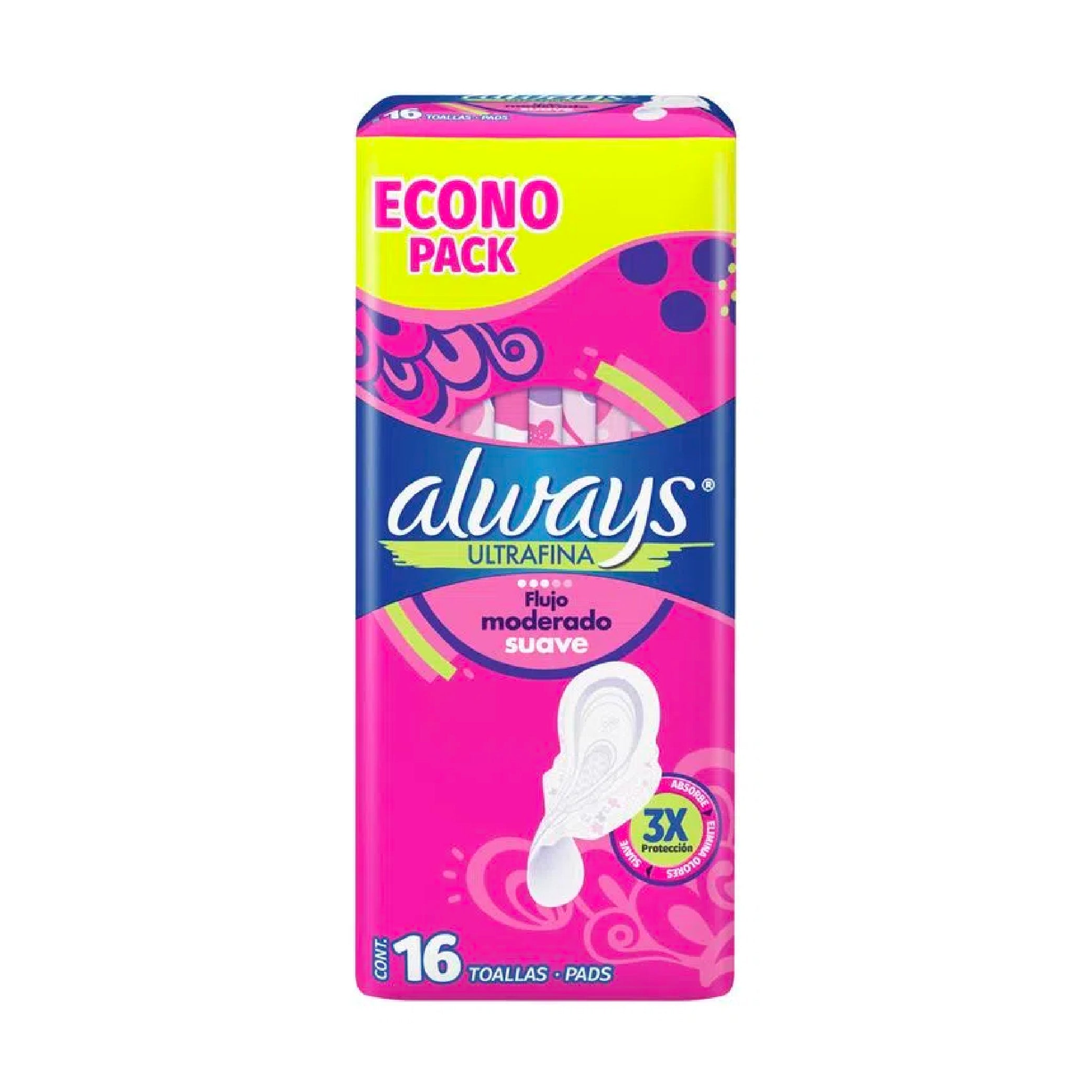 ALWAYS ULTRAFINA SUAVE DIA C/ALAS X 16