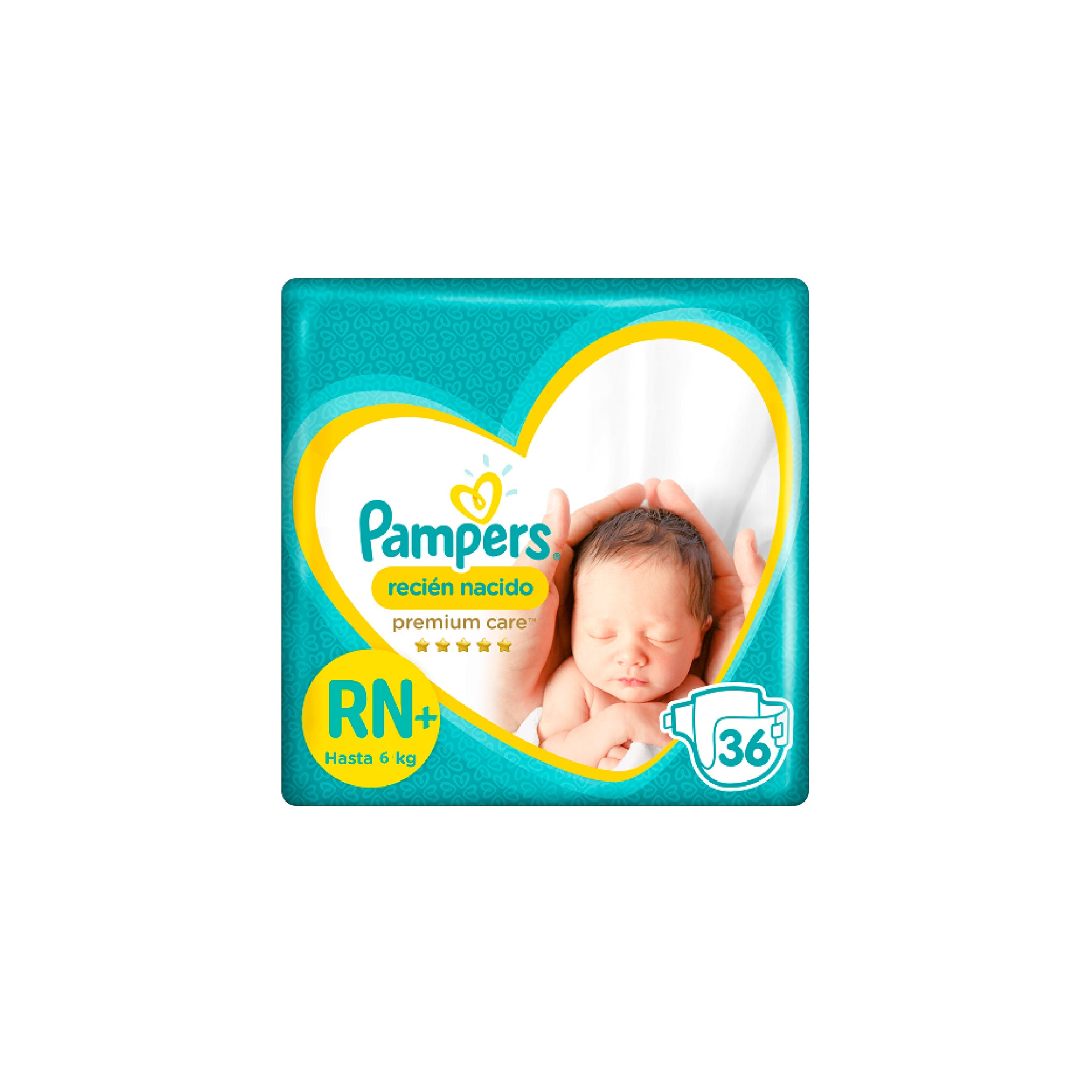 PAMPERS PAÑALES PREMIUM CARE RECIEN NACIDO X36