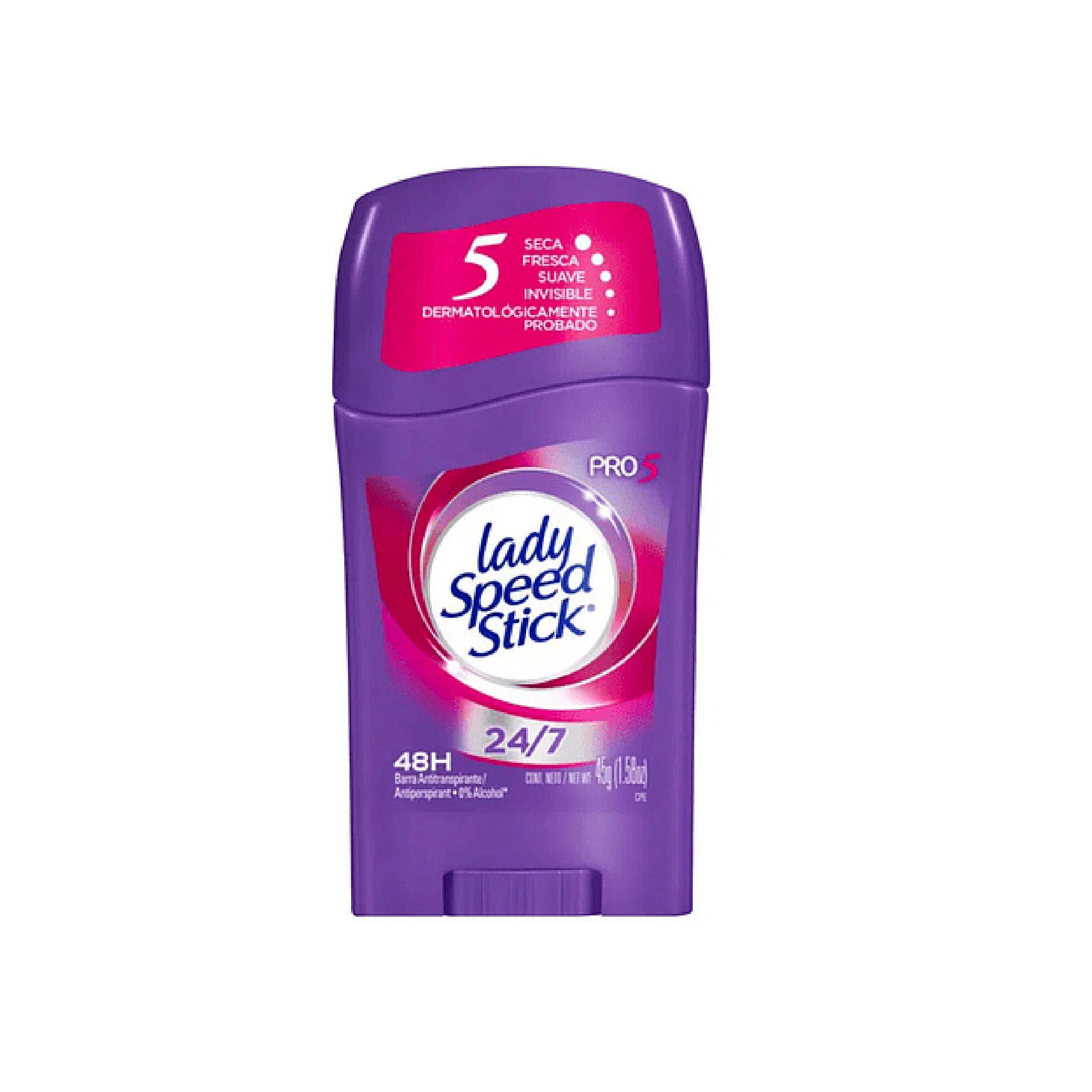 LADY SPEED STICK DESODORANTE BARRA PRO-5 x 45g