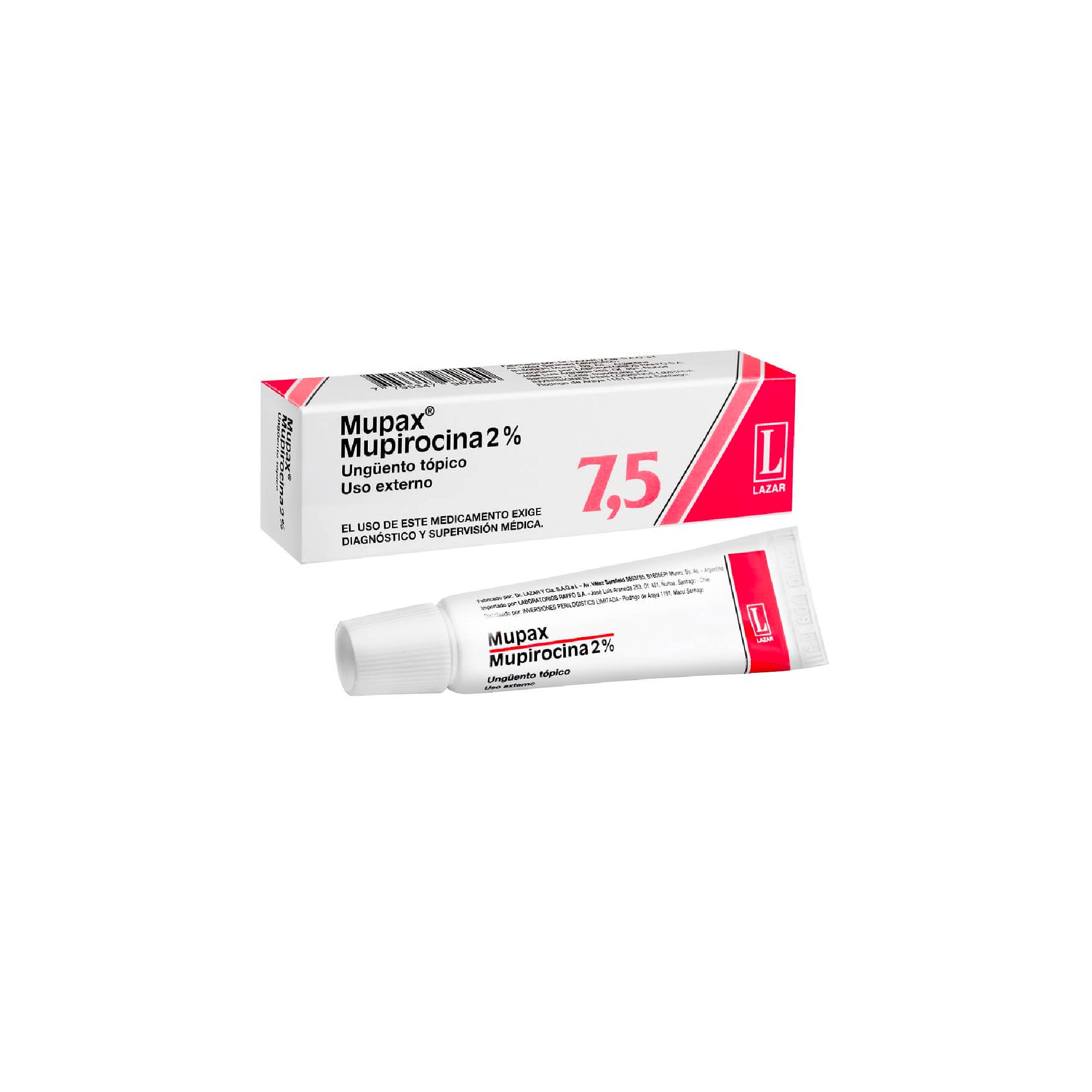 MUPAX UNGÜENTO TOPICO AL 2% Pomo x 7,5g