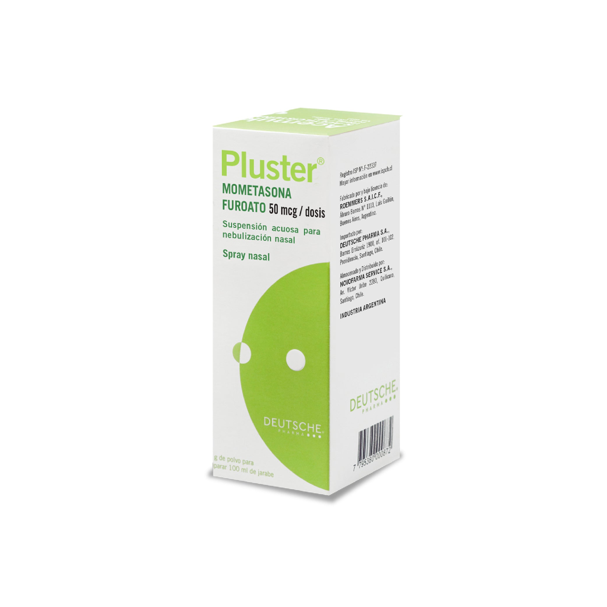 PLUSTER 50mcg Fco. Neb. x 120 Dosis