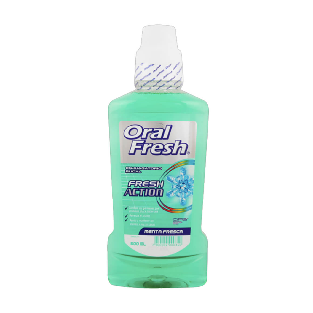 ORAL FRESH ENJ MENTA SUAVE 500ML