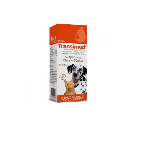 TRANSIMED PERRO-GATO gotas oticas x 15 ml
