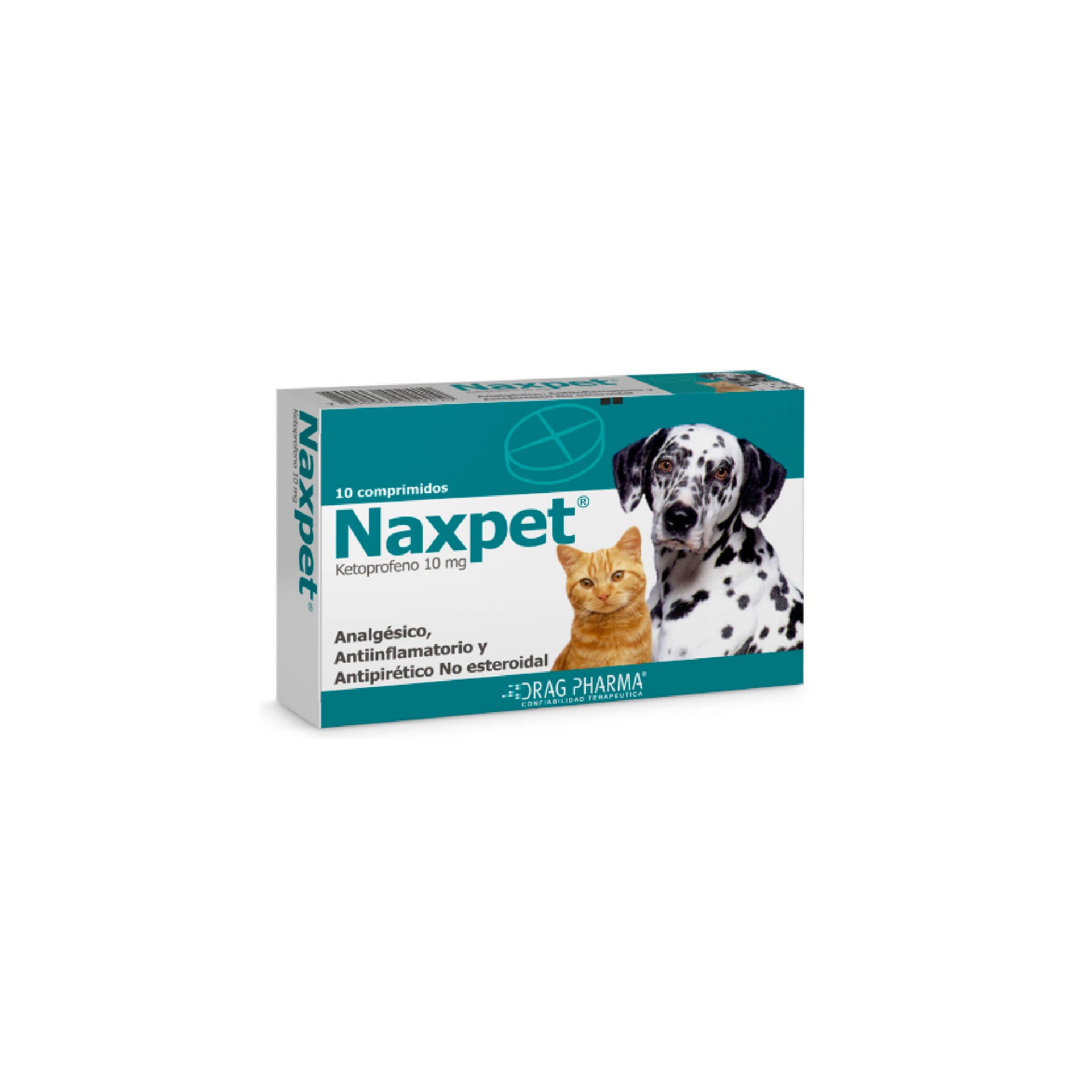 NAXPET PERROS/GATOS 10mg Comp. x 10