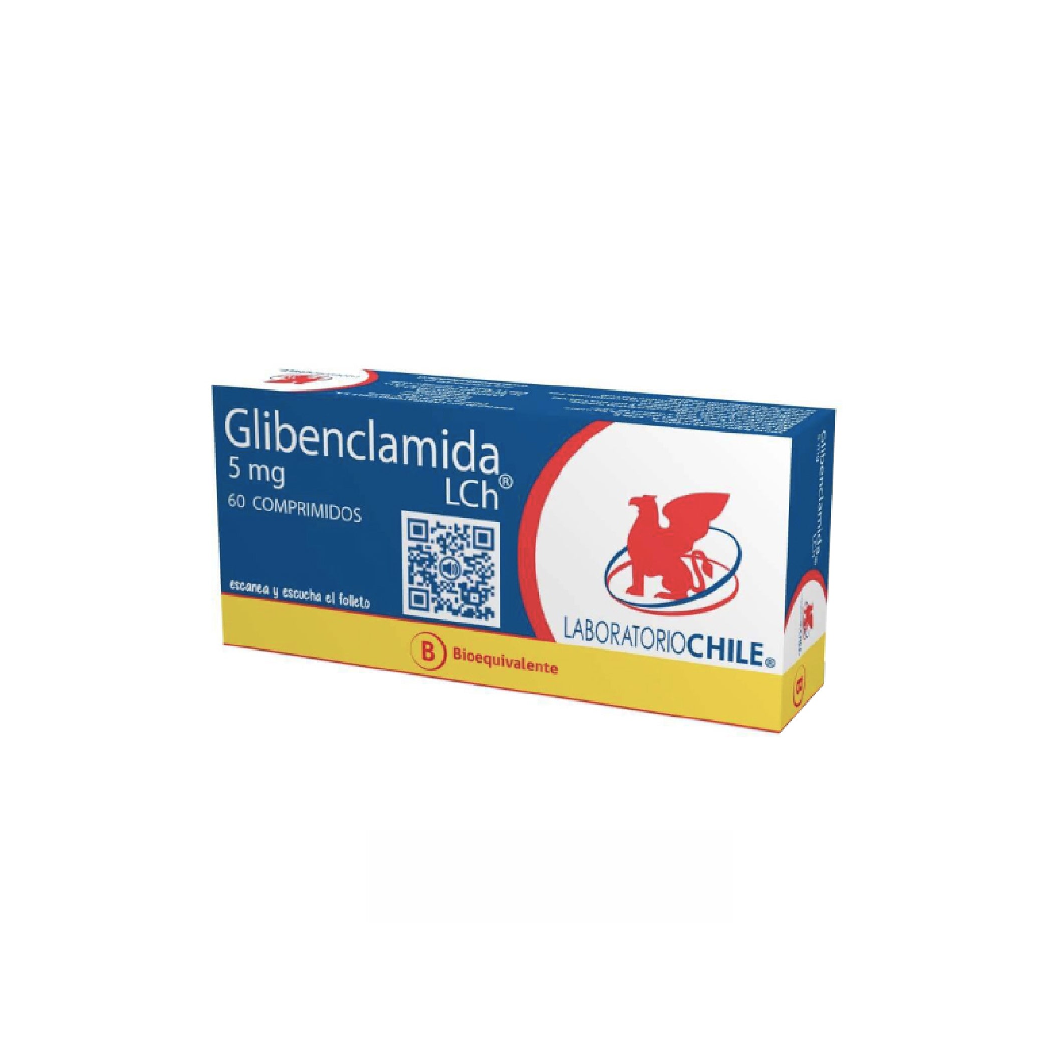 GLIBENCLAMIDA CHILE LAB. 5mg Comp. x 60
