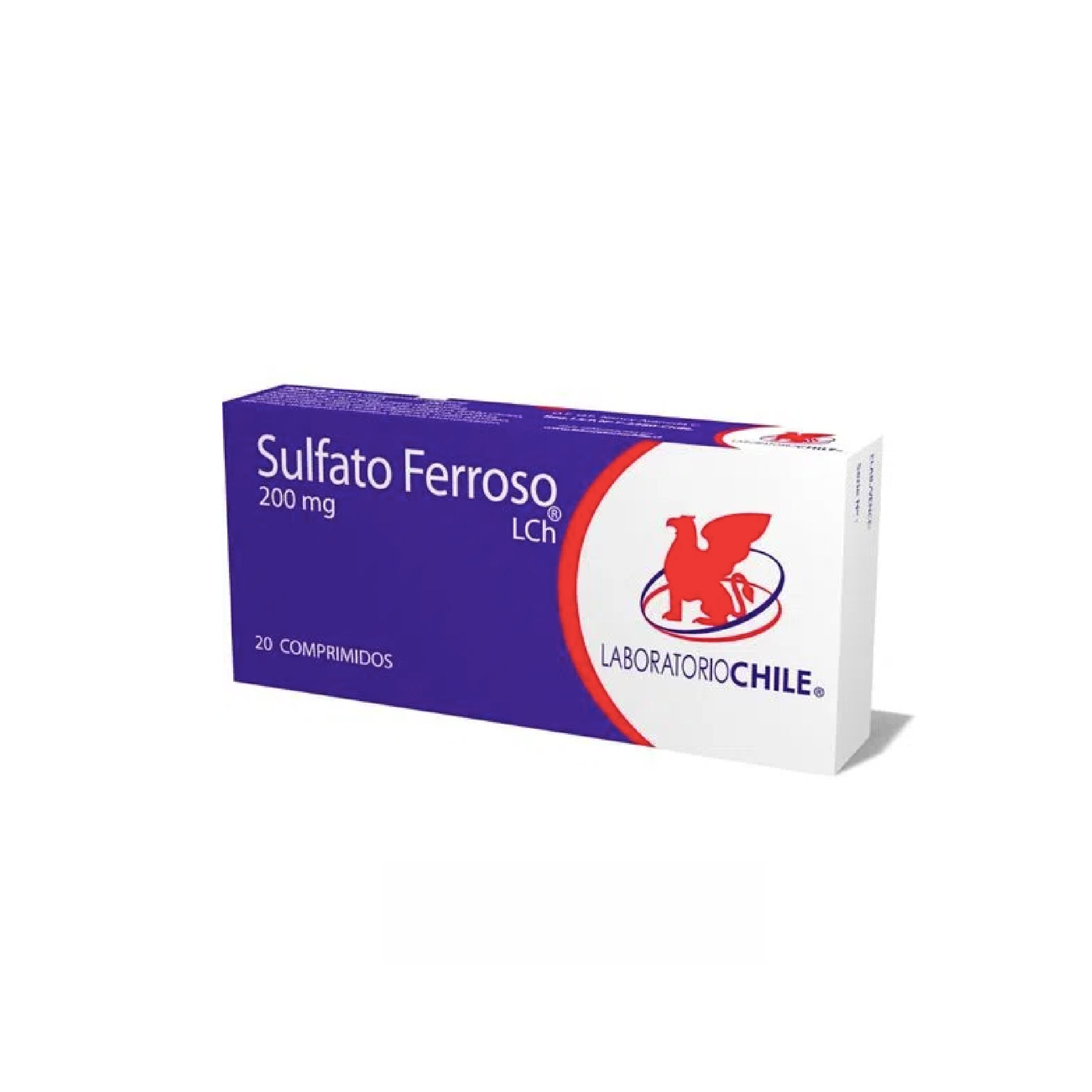 SULFATO FERROSO CHILE LAB. 200mg Comp. x 20