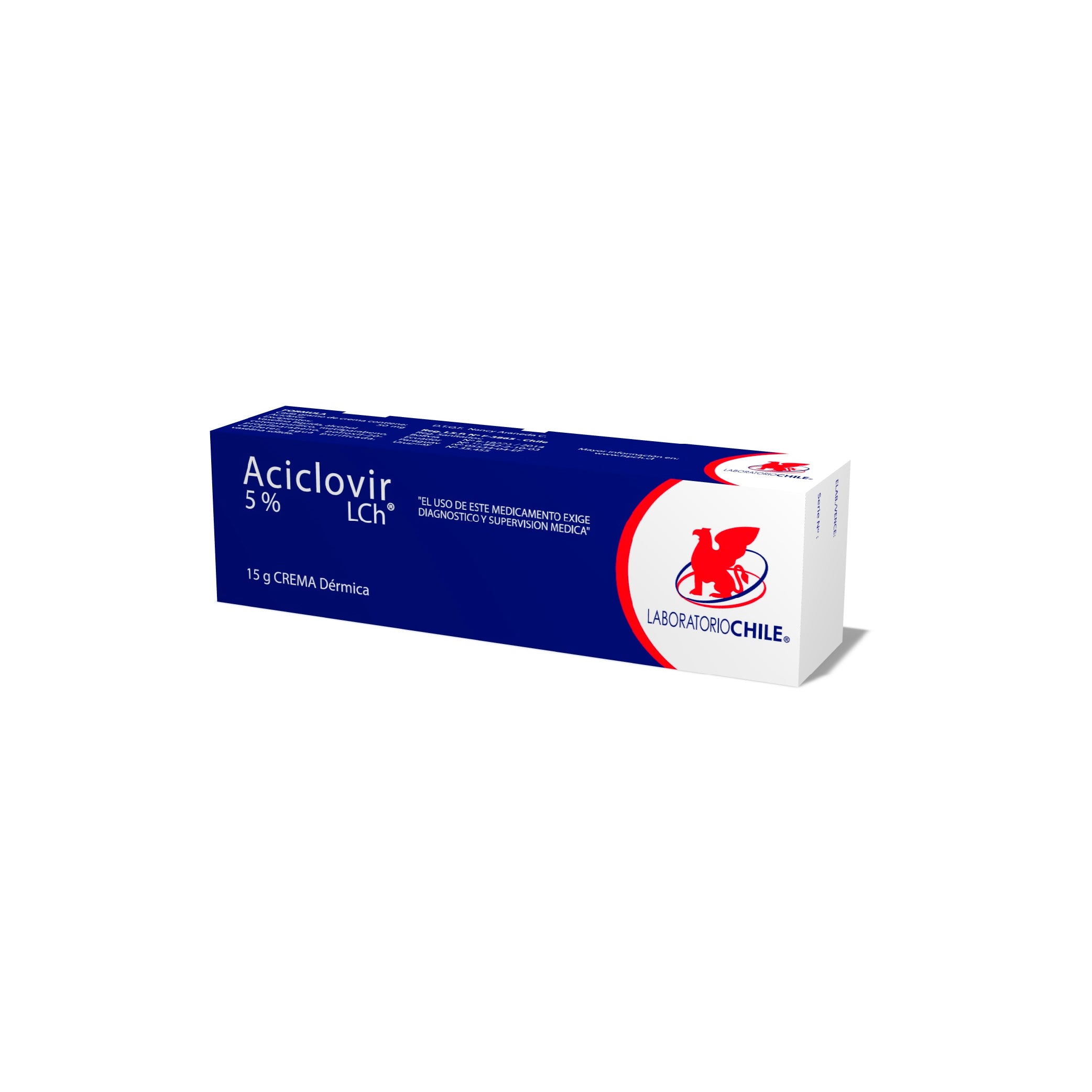 ACICLOVIR CHEMOPHARMA 5% Derm. Crema x 15g