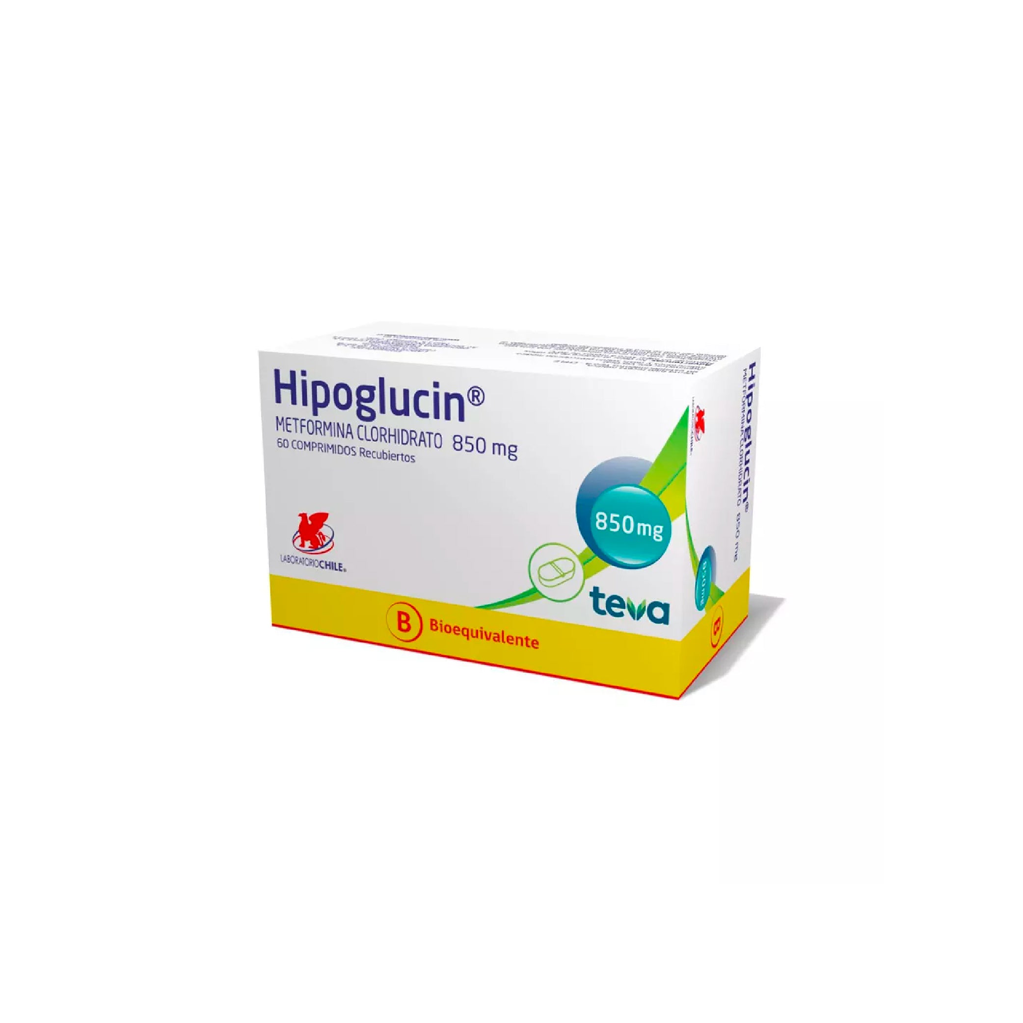 HIPOGLUCIN 850mg Comp. Rec. x 60