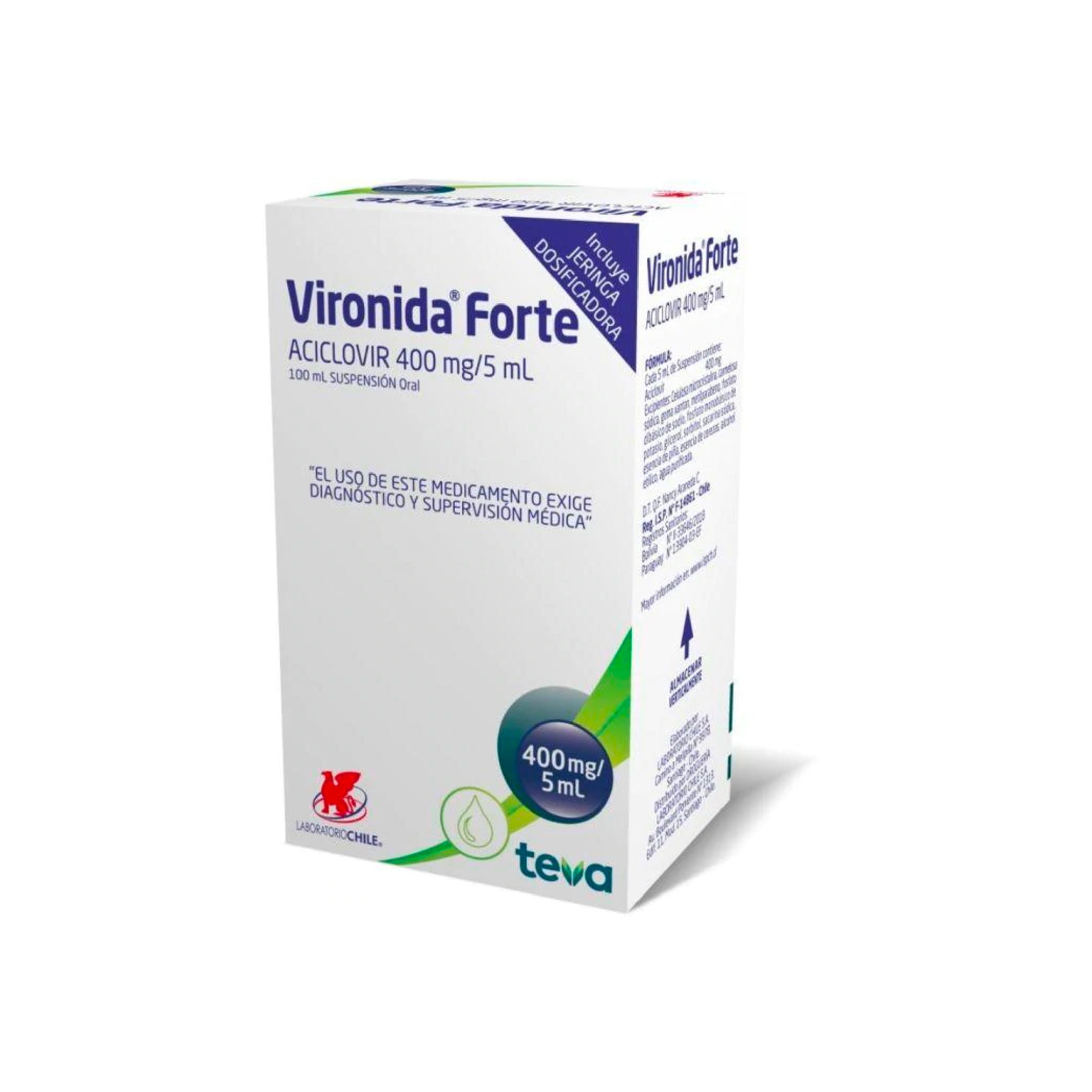VIRONIDA FORTE 400mg/5ml susp. x 100ml