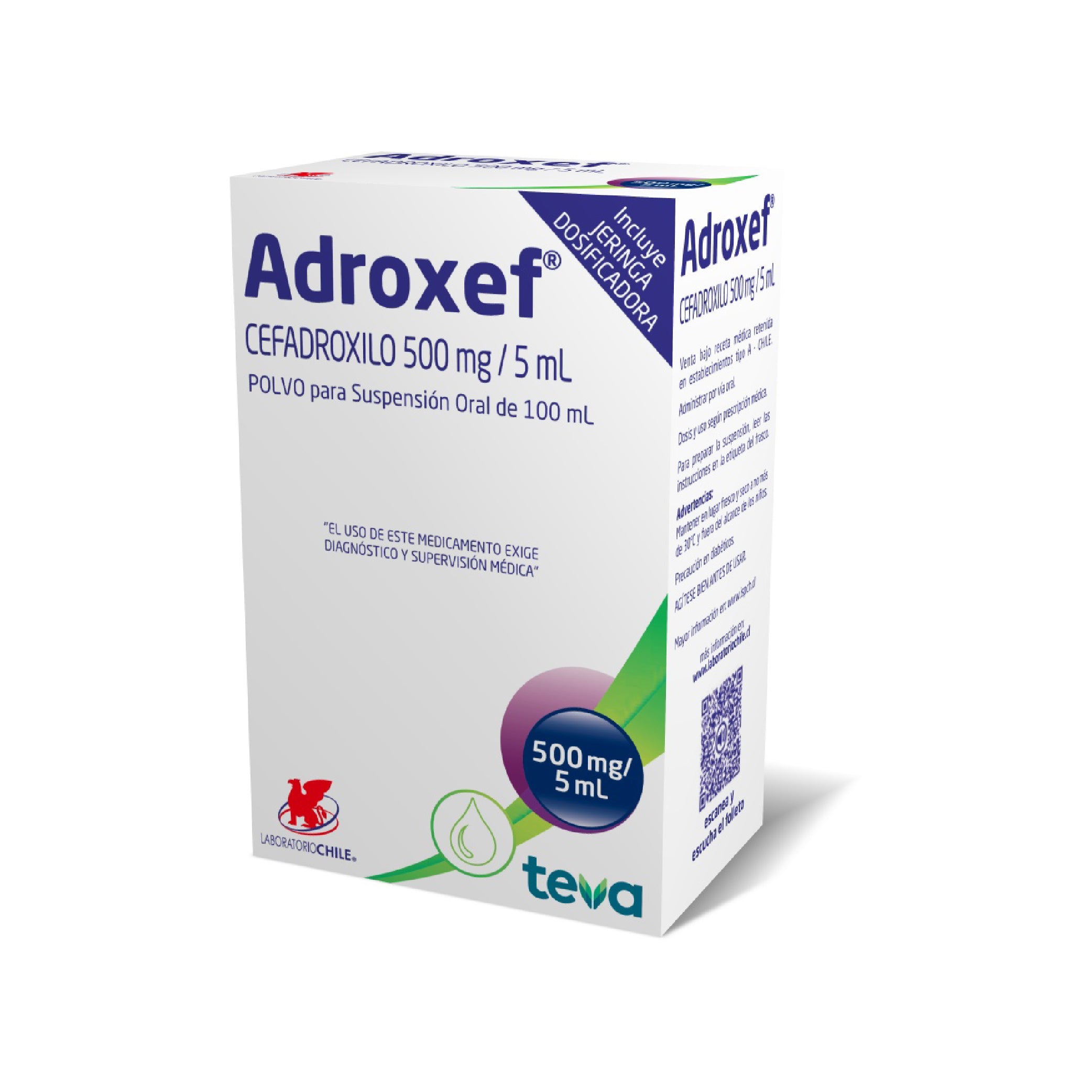 ADROXEF 500mg /5ml Fco. x 100ml