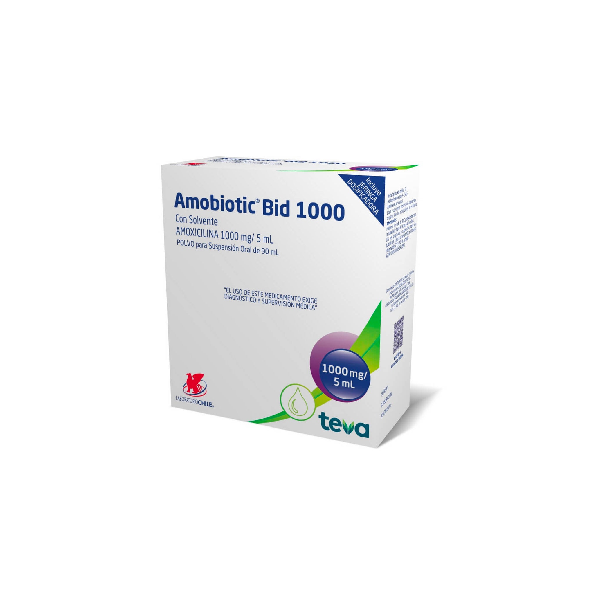 AMOBIOTIC BID 1000 1g Polvo p/ Susp. x 90ml