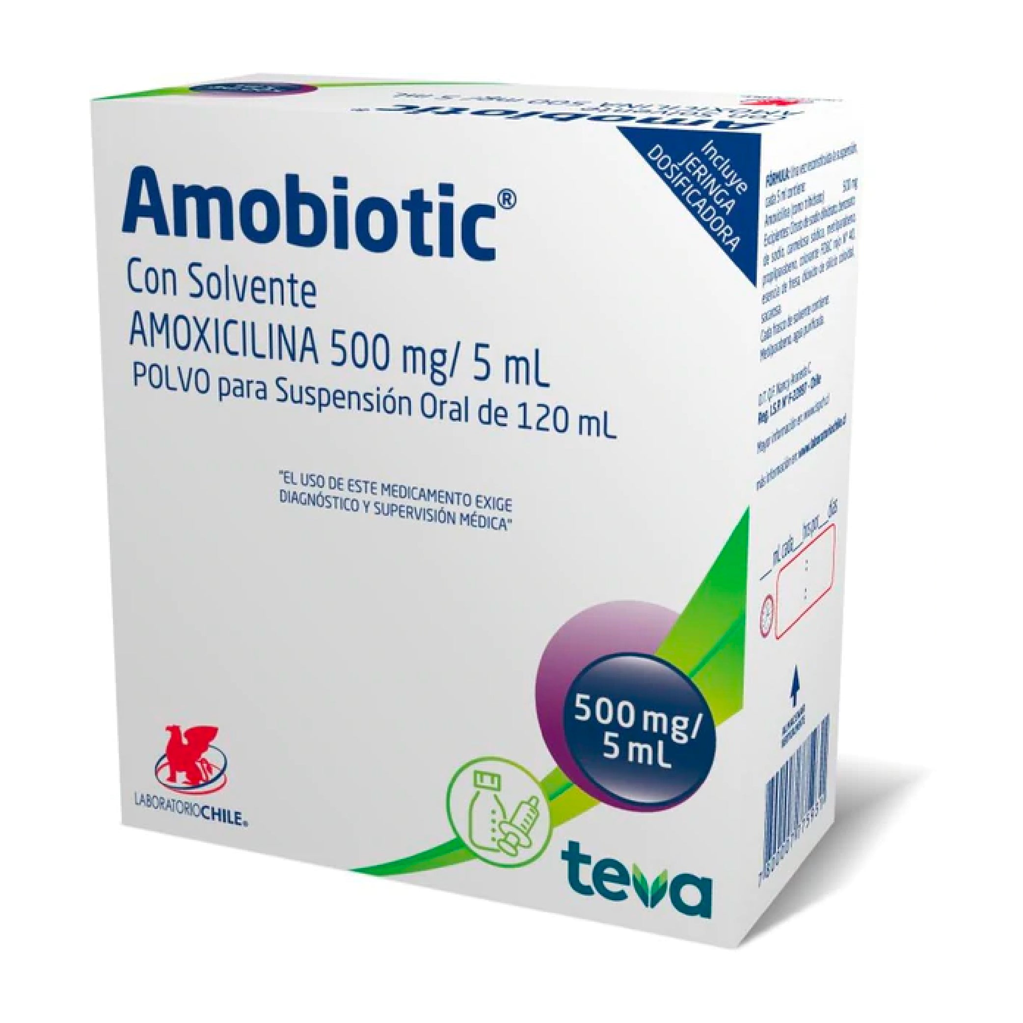 AMOBIOTIC SUS. 500 MG. X 120 ML