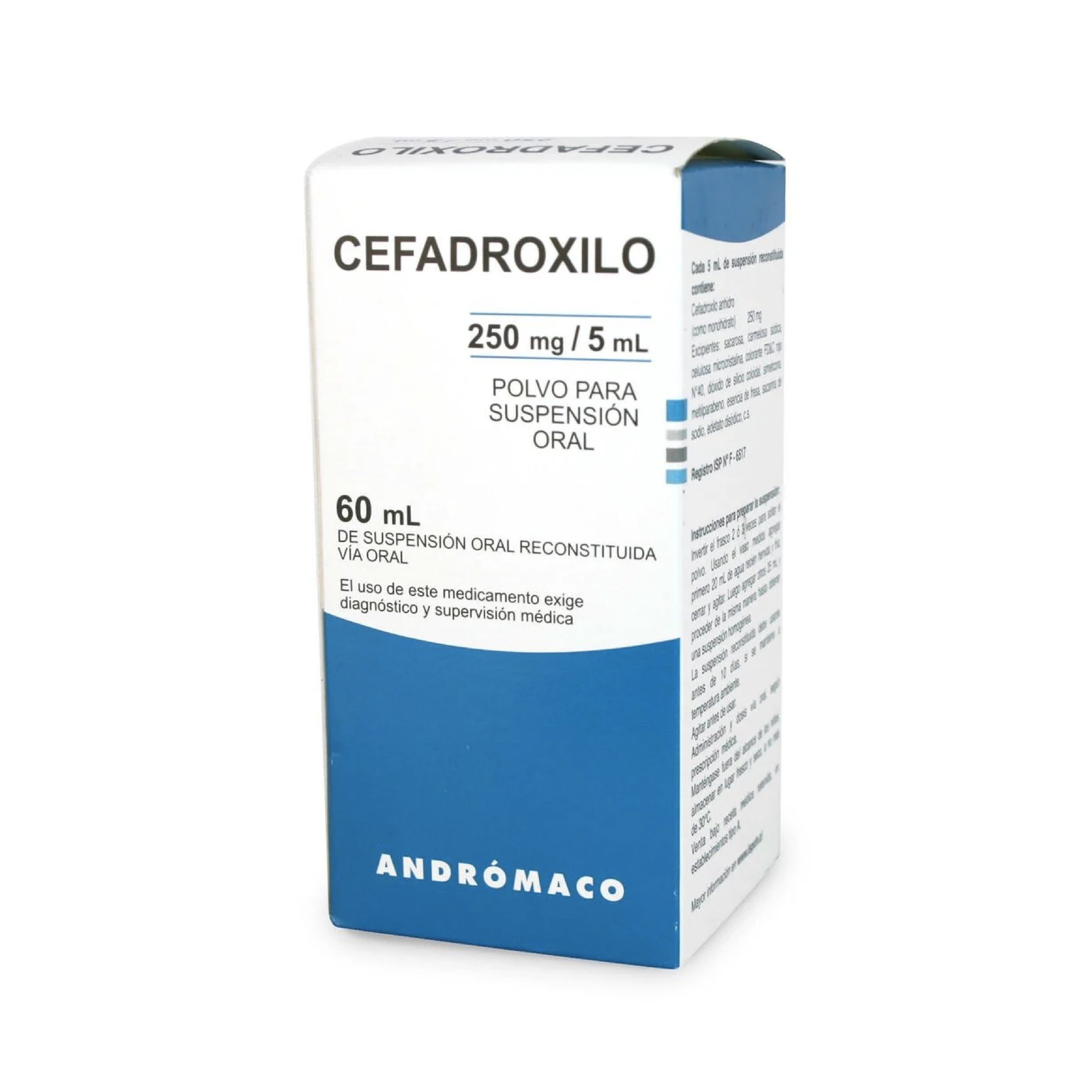 CEFADROXILO ANDROMACO 250mg Jbe. x 60ml
