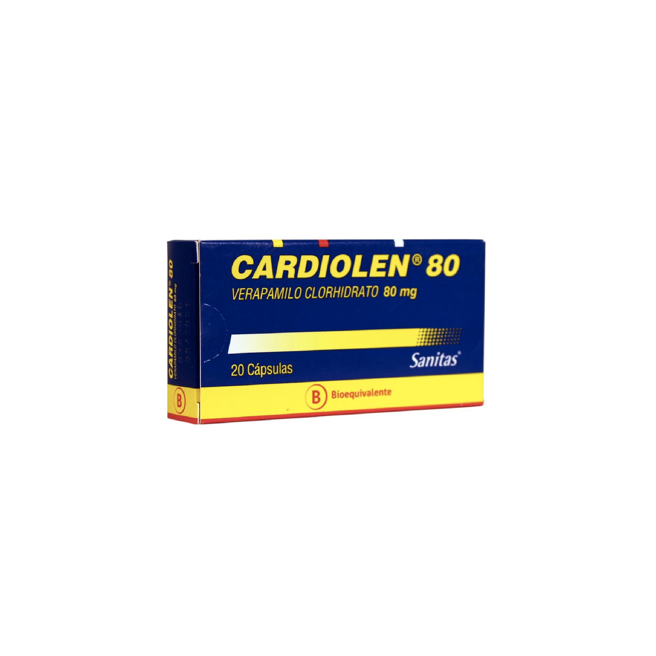 CARDIOLEN 80mg Caps. x 20