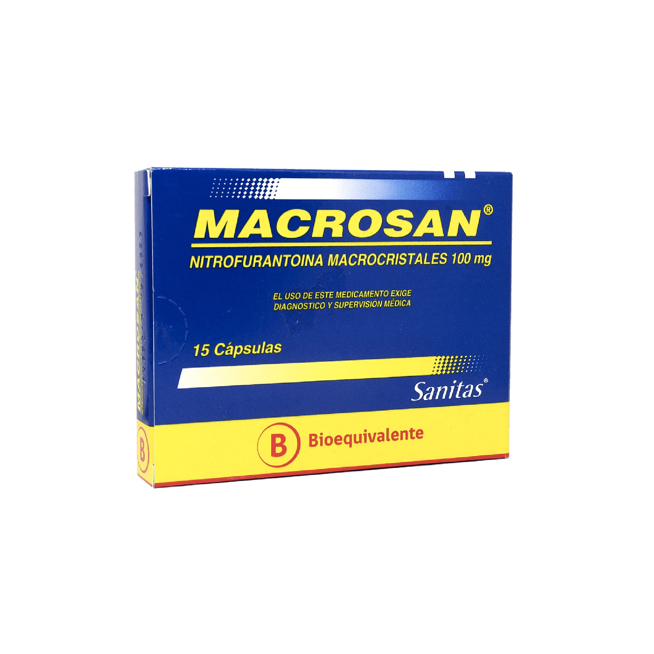 MACROSAN 100mg Caps. x 15 -Macrocristales