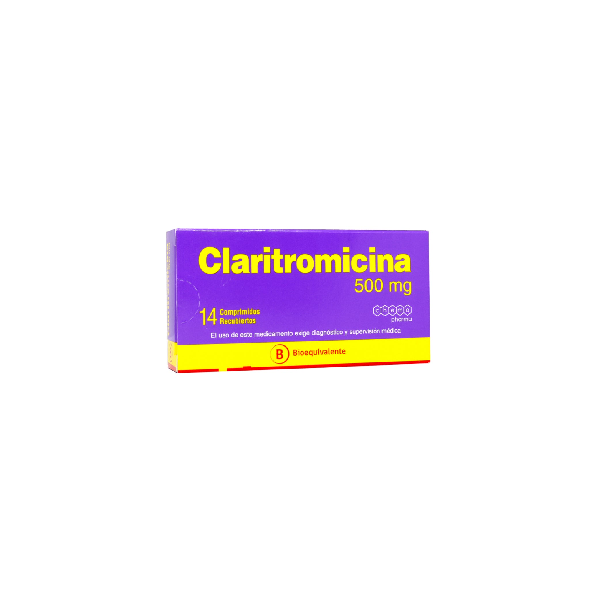 CLARITROMICINA CHEMOPHARMA 500mg Comp. Rec. x 14
