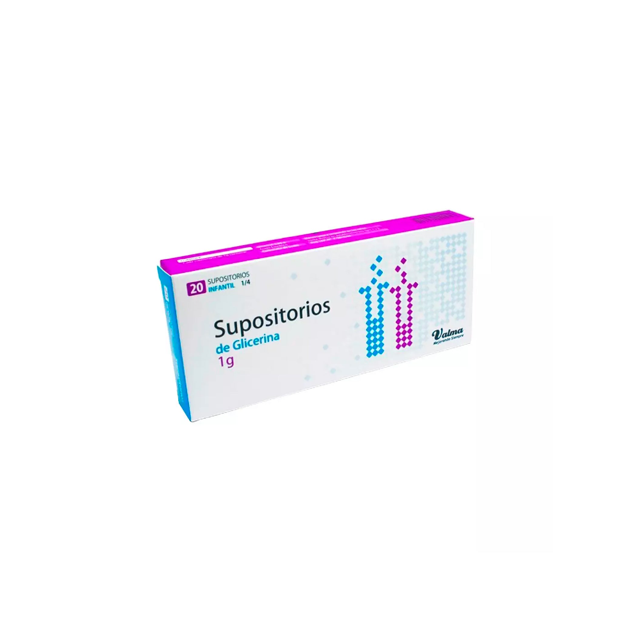 SUPOSITORIOS GLICERINA Sup. x 20 x 1g (1/4)