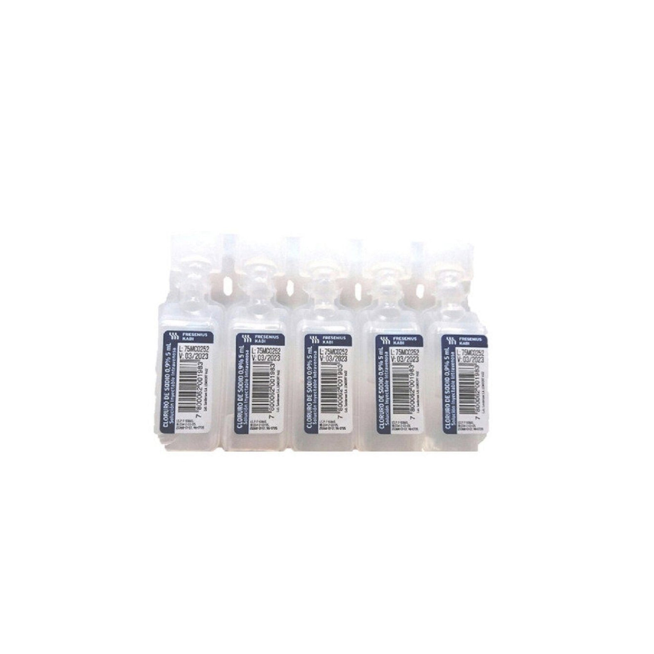 SUERO FISIOLOGICO 0,9% 20 ML X 5 AMP