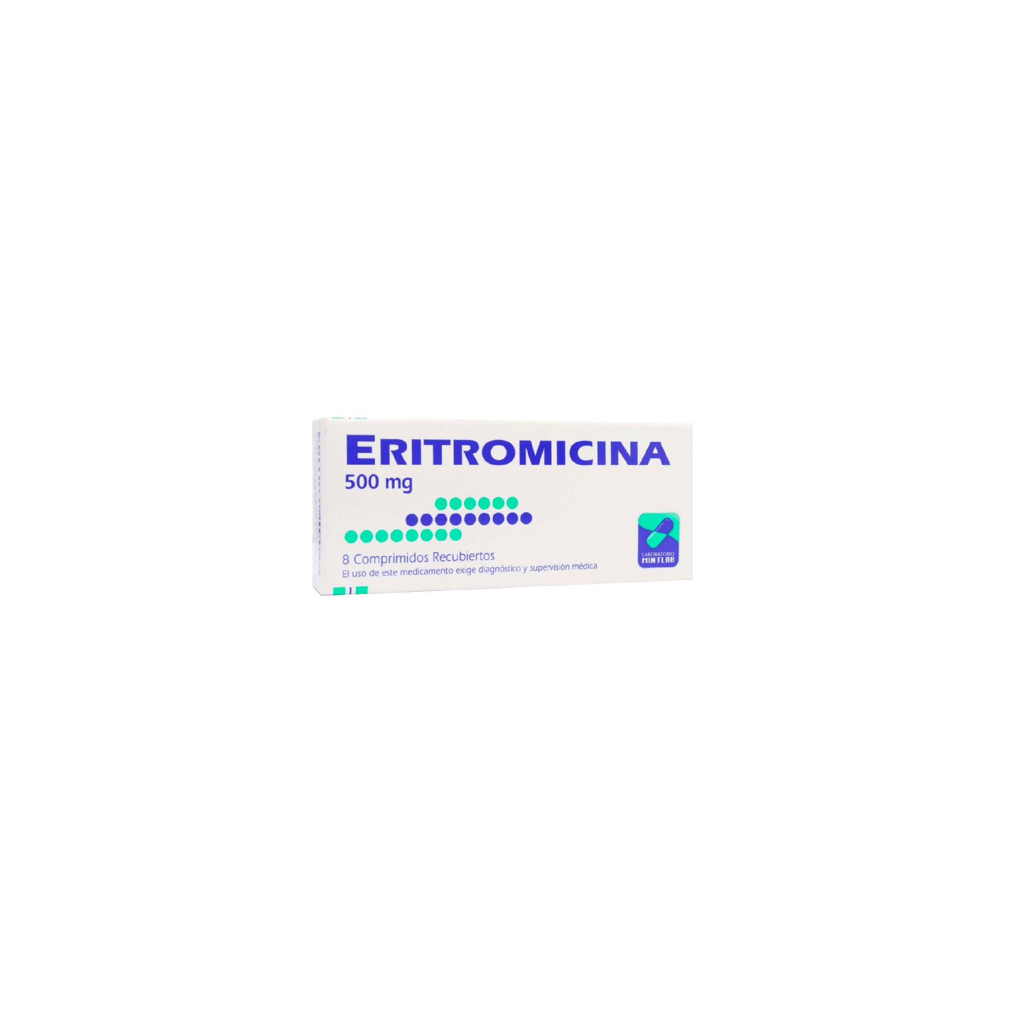 ERITROMICINA MINTLAB 500mg Comp. Rec. x 8