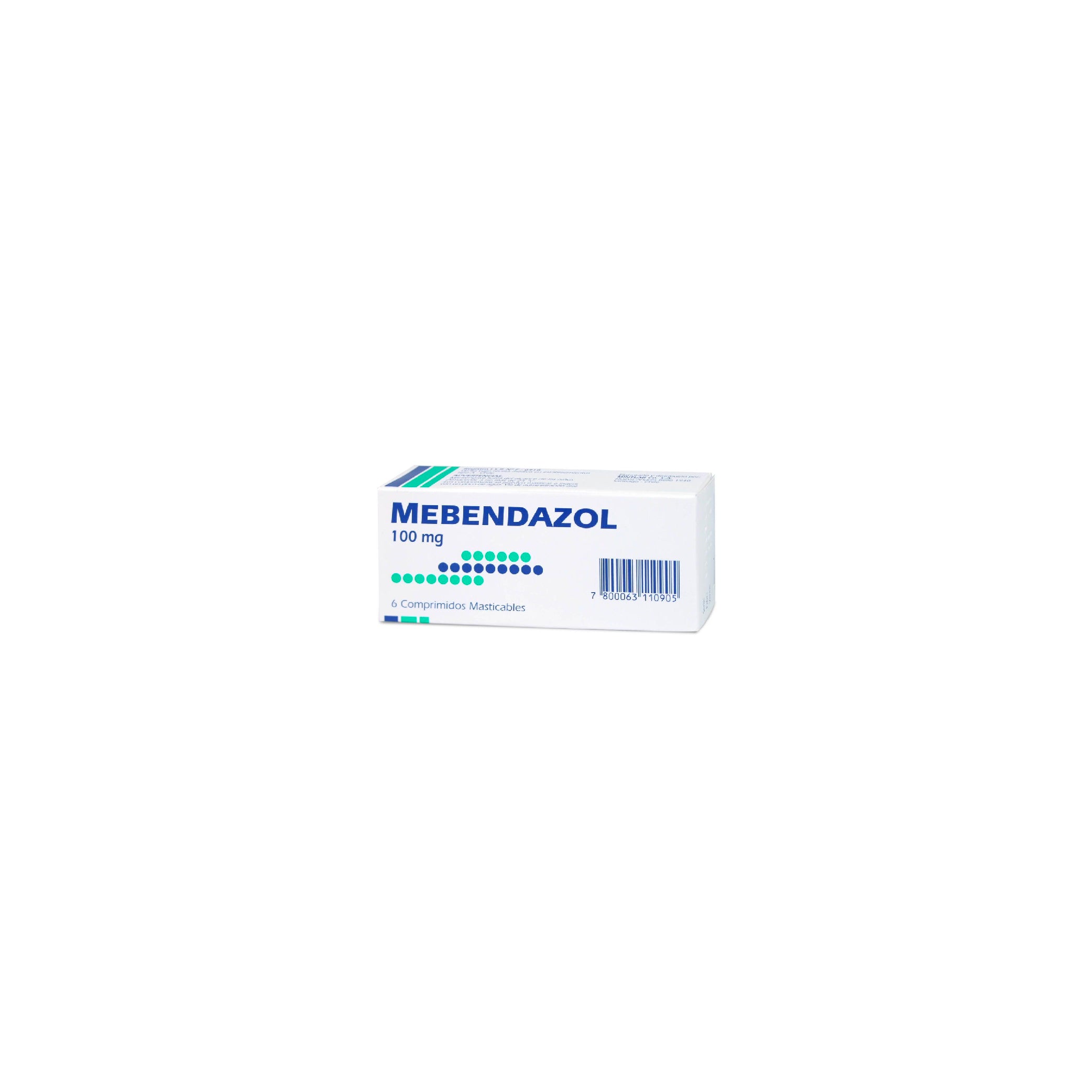 MEBENDAZOL MINTLAB 100mg Mast. Comp. x 6