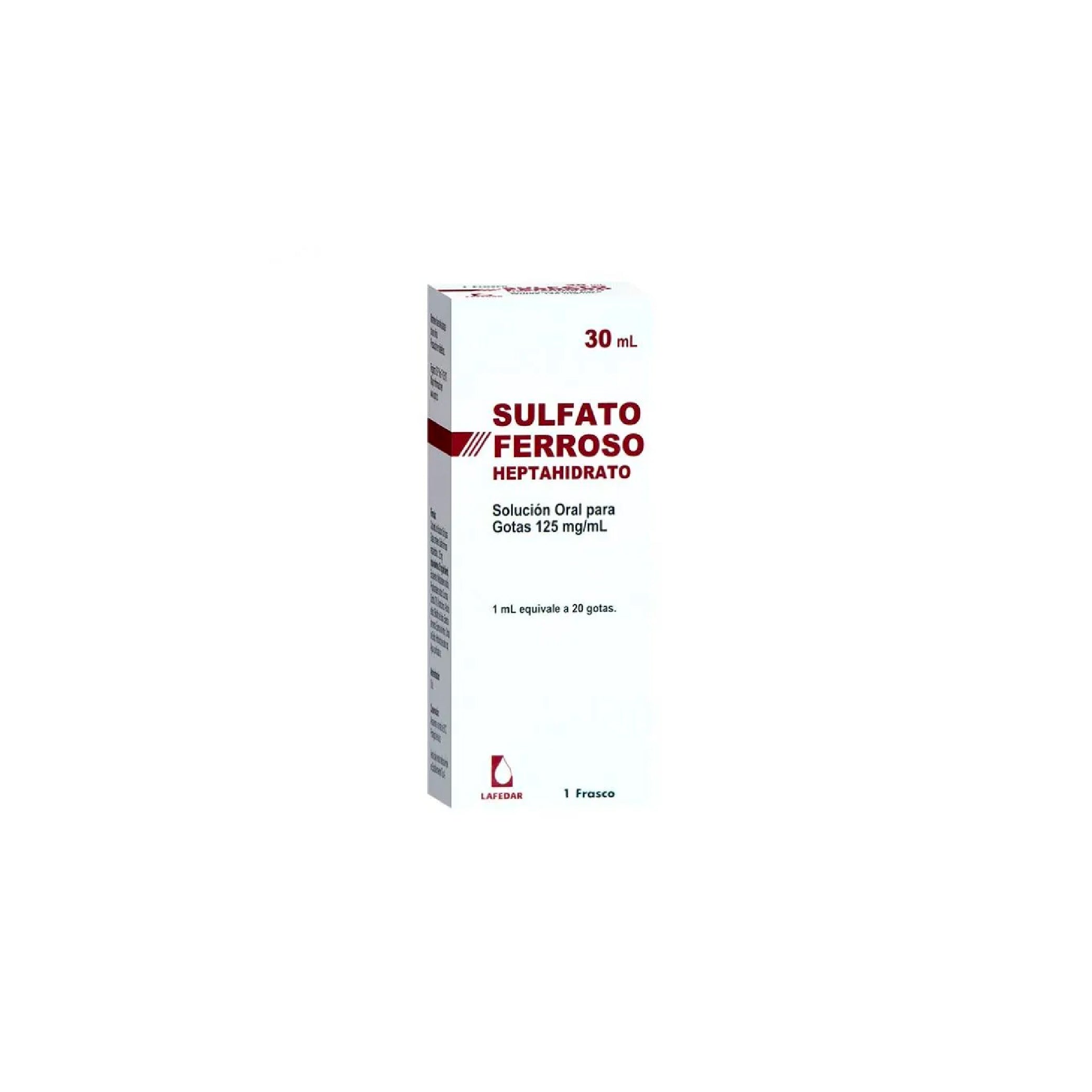 SULFATO FERROSO 125mg/ml sol x 30ml