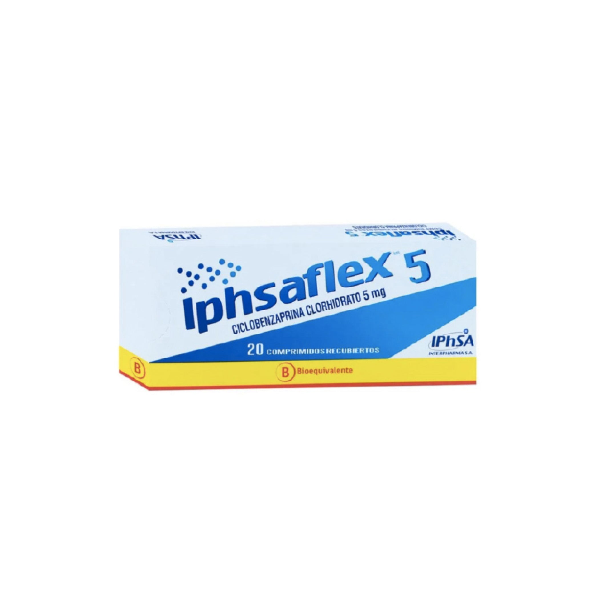 IPHSAFLEX 5mg Comp. Rec. x 20