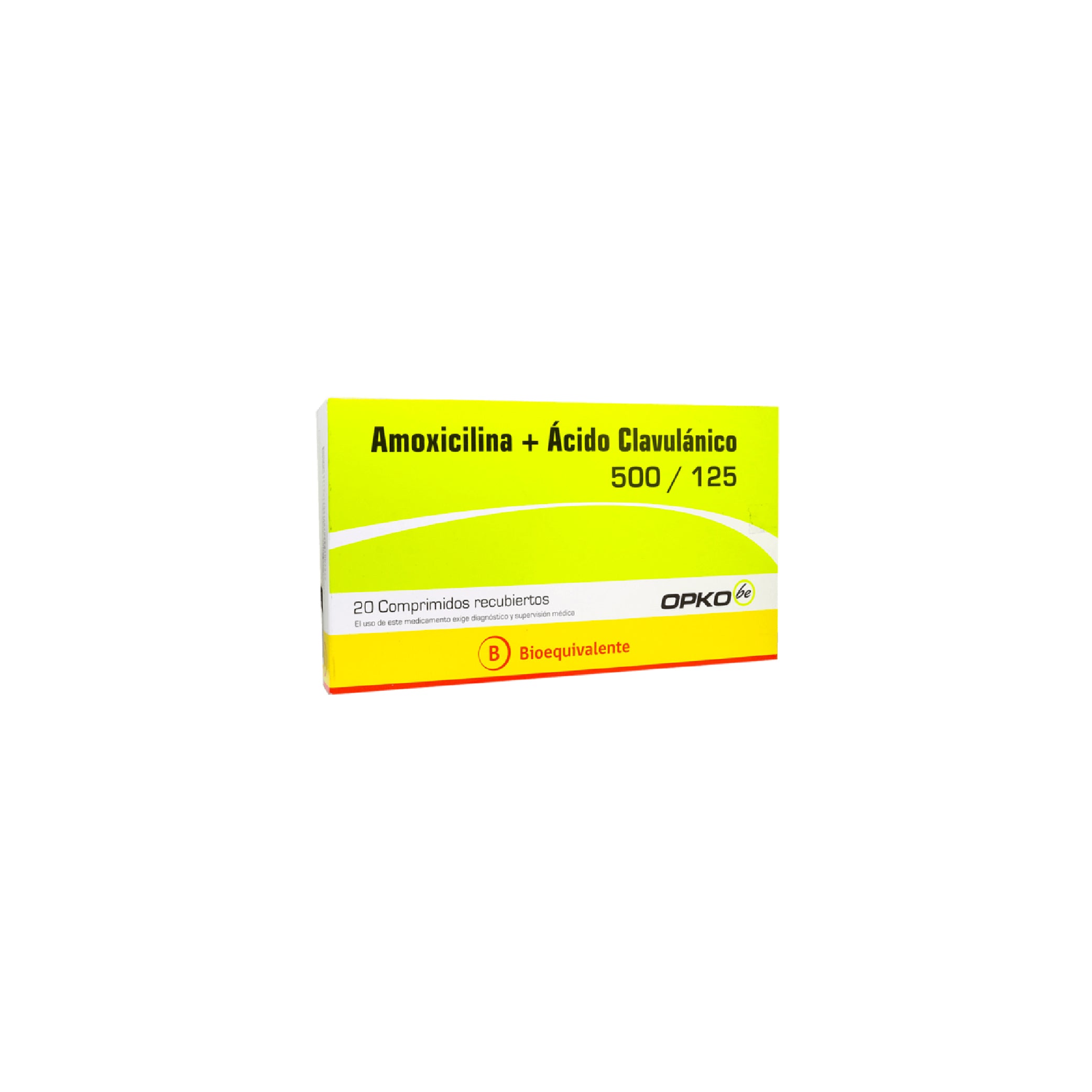AMOXICILINA + ACIDO CLAVULANICO 500 /125mg Comp. Rec. x 20