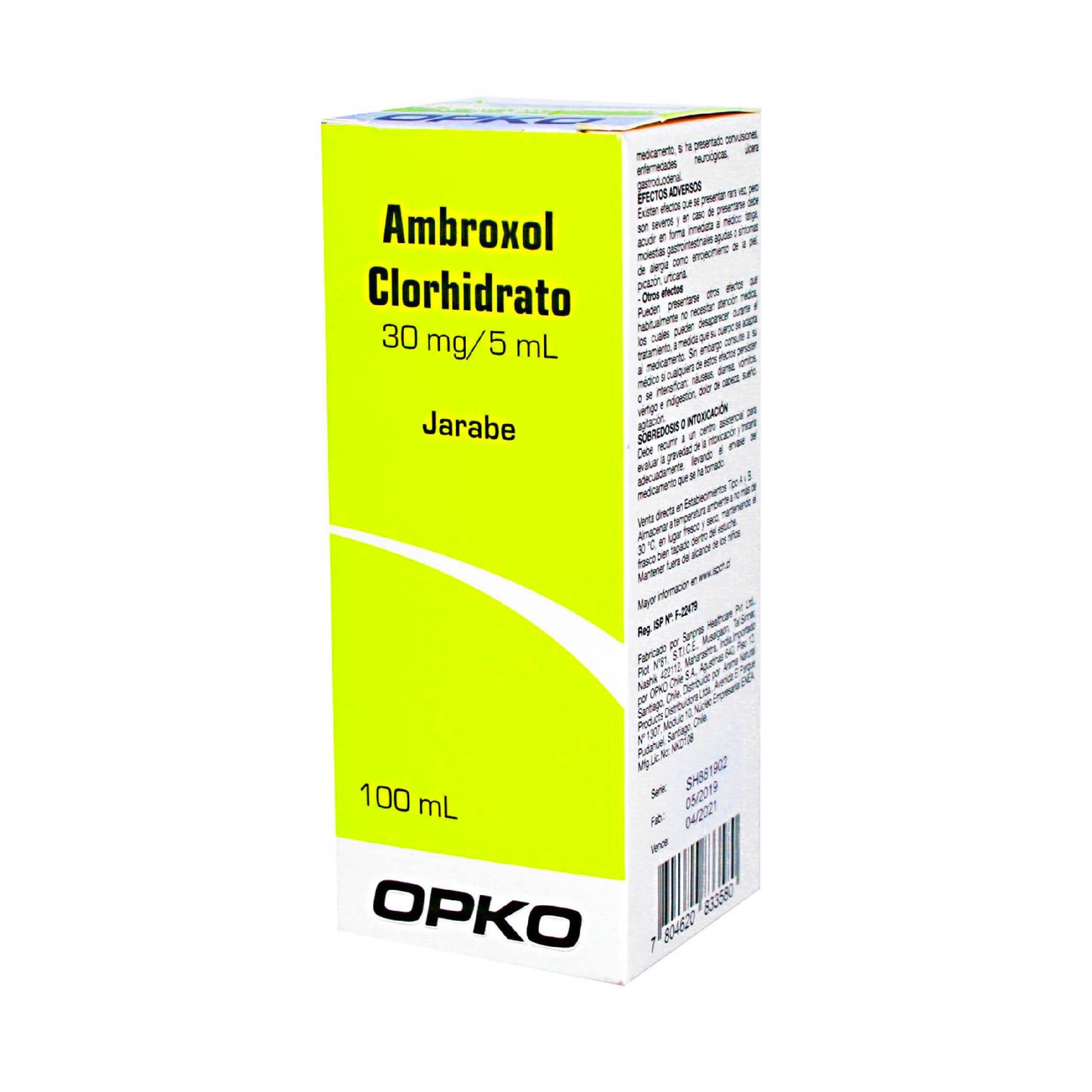 AMBROXOL ADULTO 30mg/5ml jbe. x 100ML